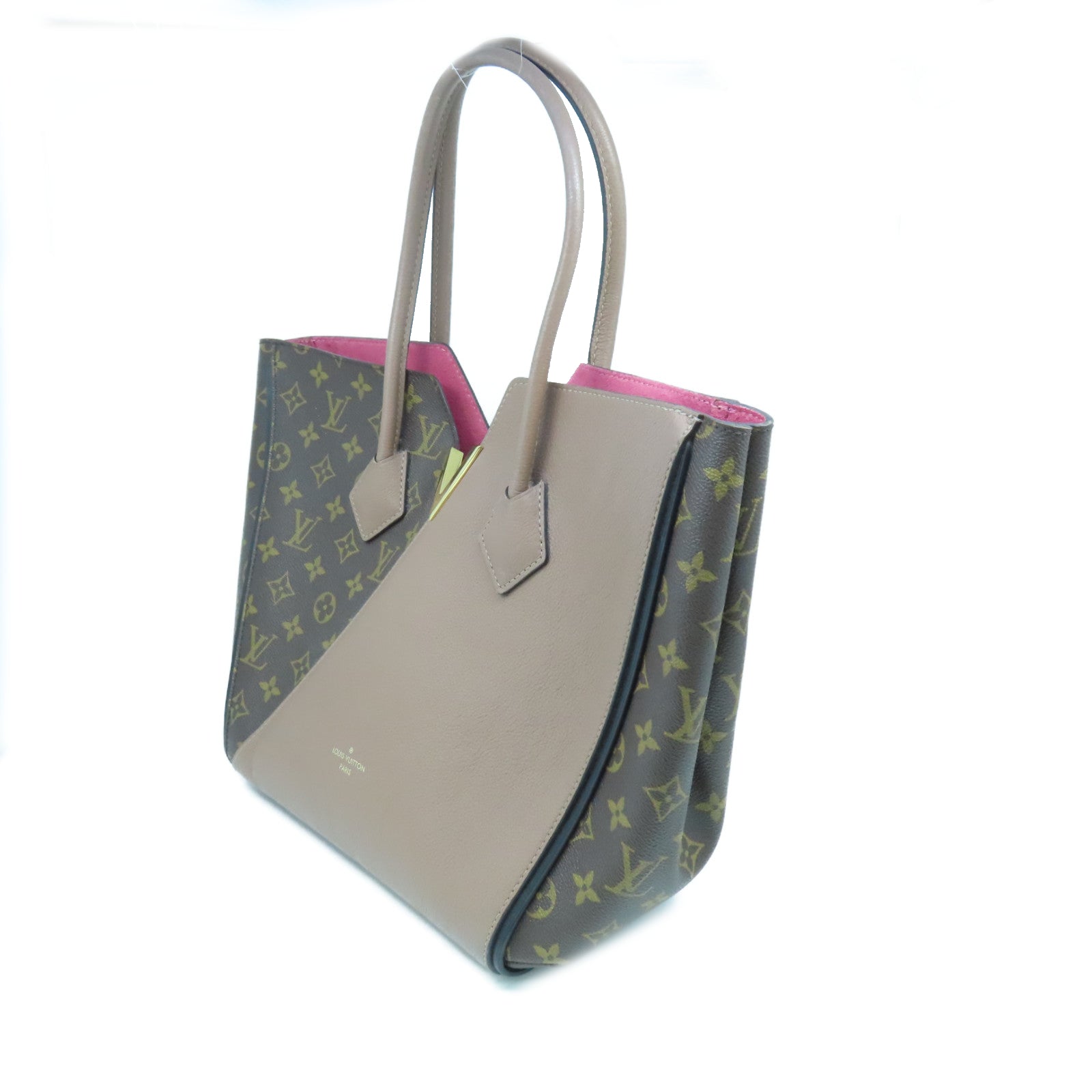 LOUIS VUITTON Monogram Kimono MM肩背袋啡色/粉紅色