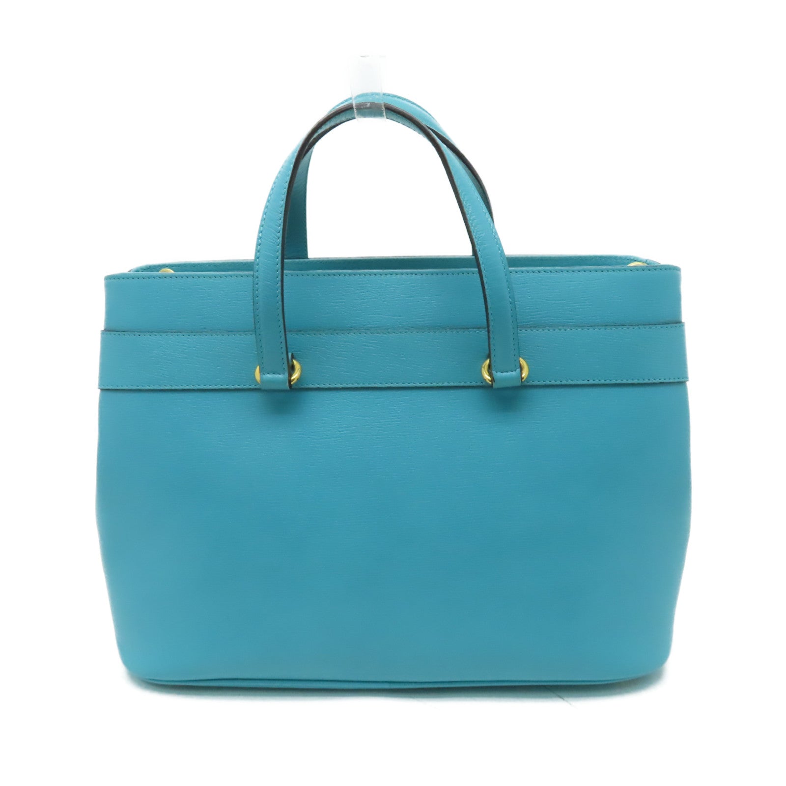 GUCCI 牛皮皮革2way Shoulder Bag金扣手挽肩背兩用袋藍色
