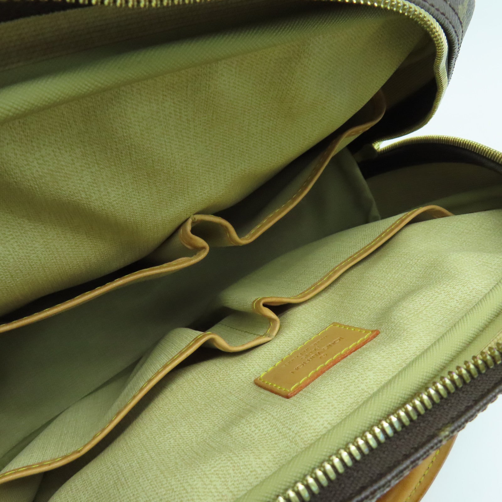 LOUIS VUITTON Monogram Trouville Hand Bag金扣手挽袋啡色