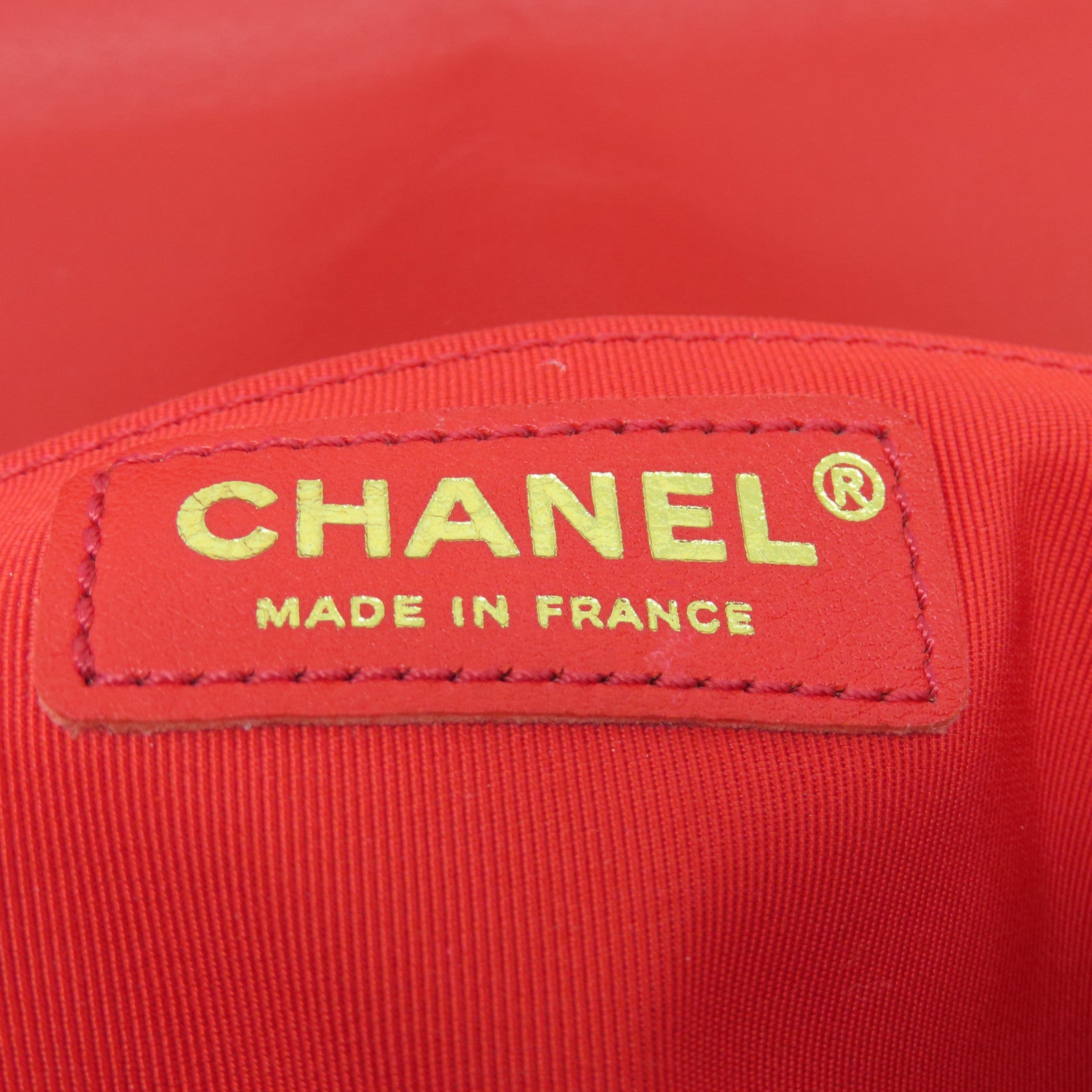 CHANEL 【激減優惠】菱格羊皮皮革Chain Shoulder金扣鏈帶肩背袋紅色