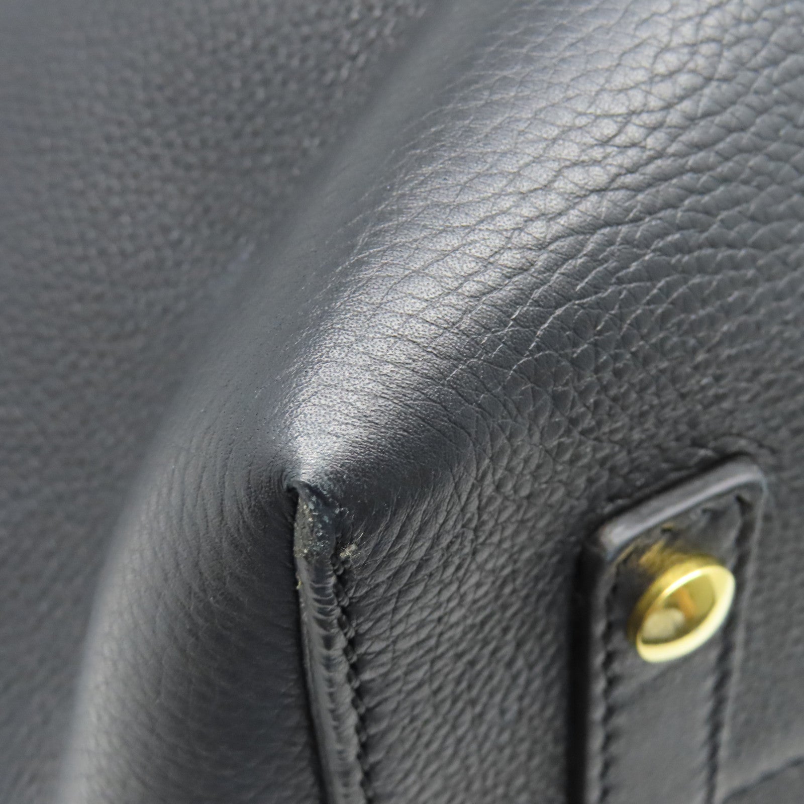 BURBERRY 【激減優惠】牛皮皮革2 Way shoulder金扣手挽肩背兩用袋黑色/黃色