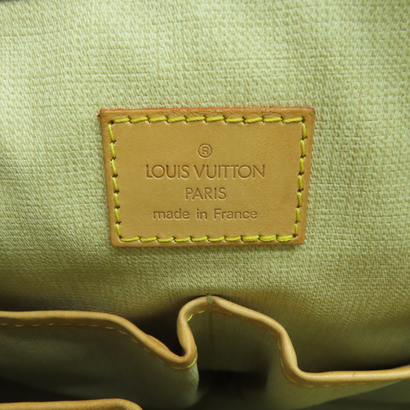 LOUIS VUITTON Monogram Trouville Hand Bag金扣手挽袋啡色