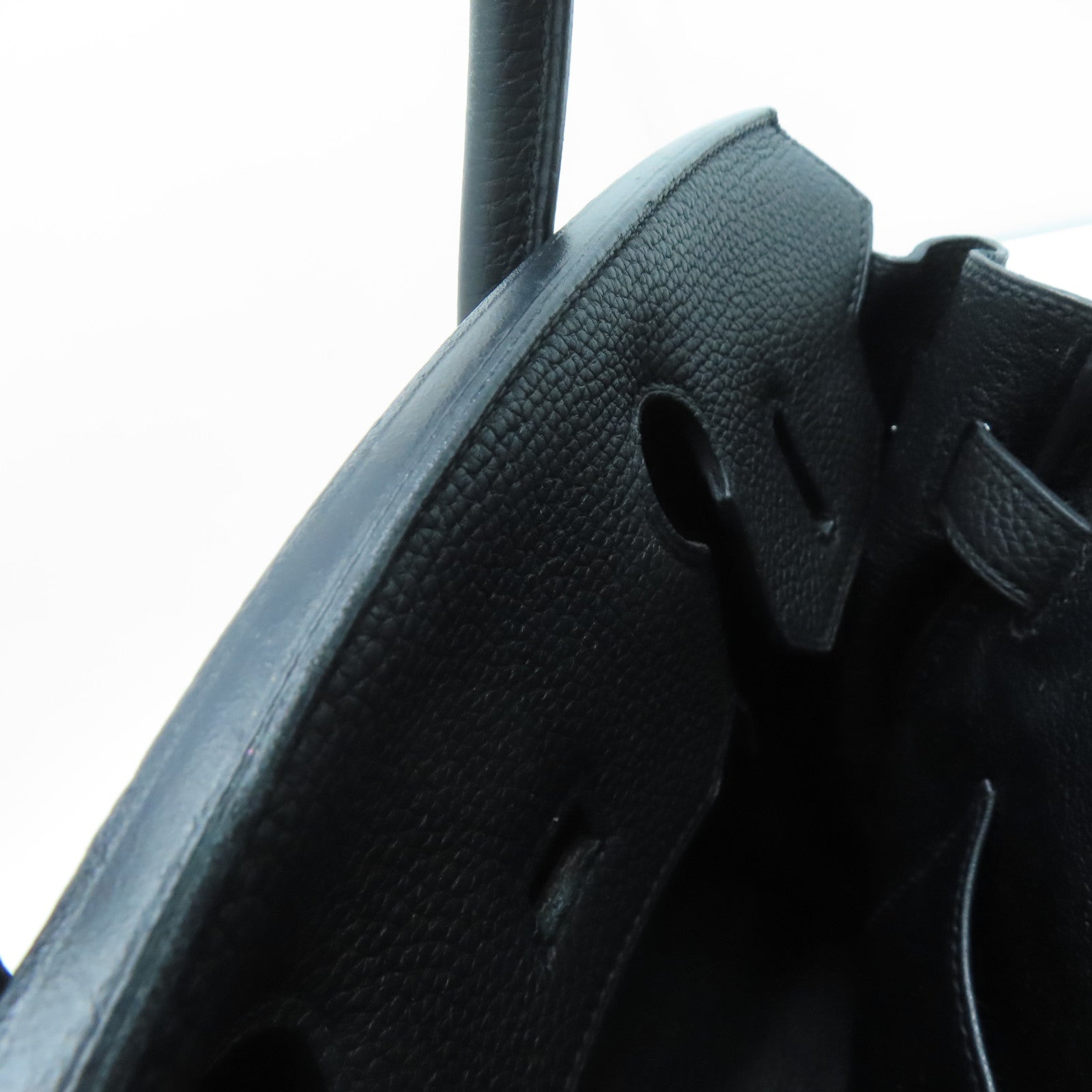 HERMES Togo皮革Birkin 30金扣手挽袋黑色