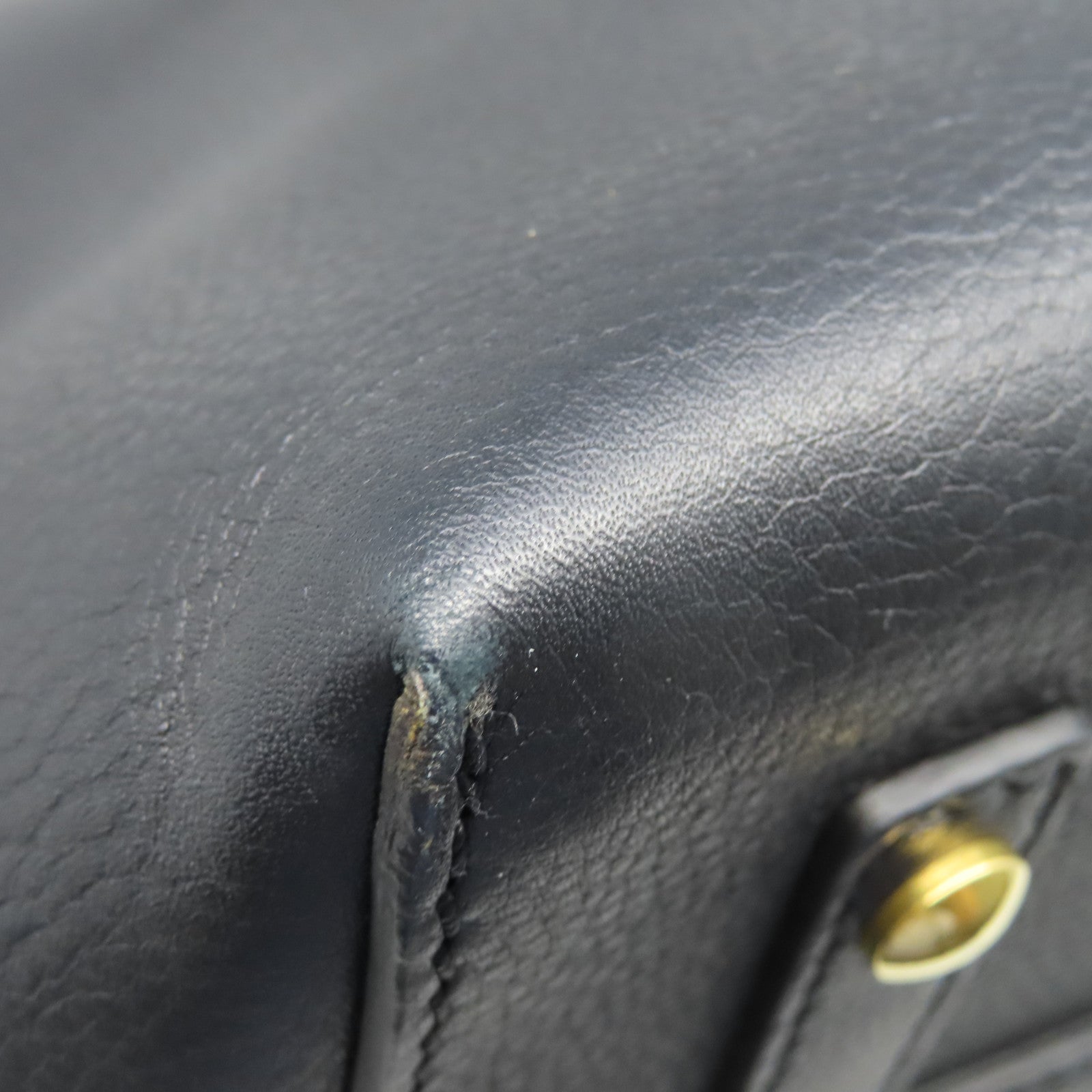 BURBERRY 【激減優惠】牛皮皮革2 Way shoulder金扣手挽肩背兩用袋黑色/黃色
