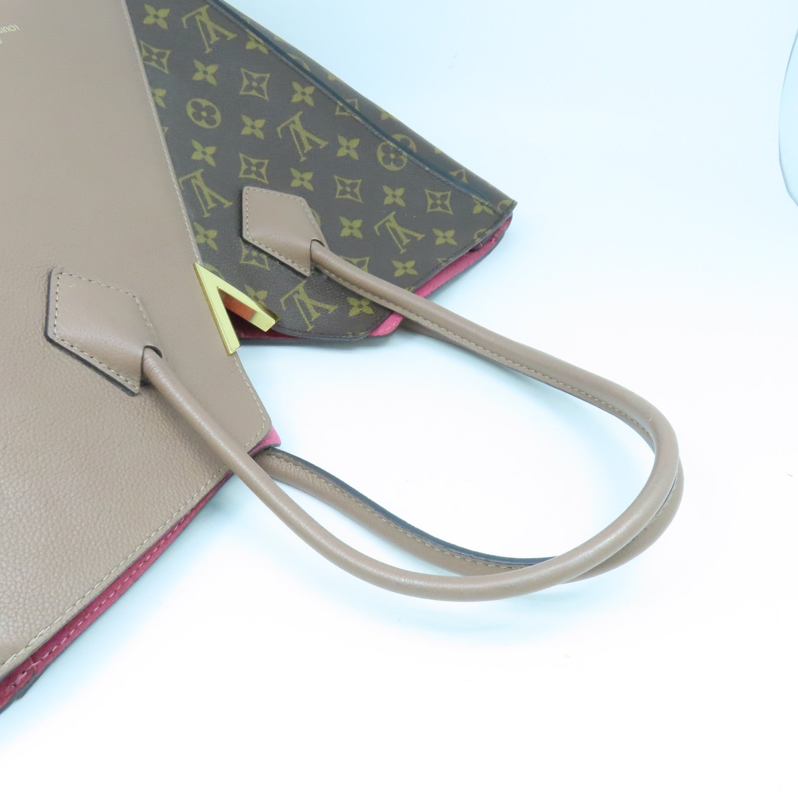 LOUIS VUITTON Monogram Kimono MM肩背袋啡色/粉紅色