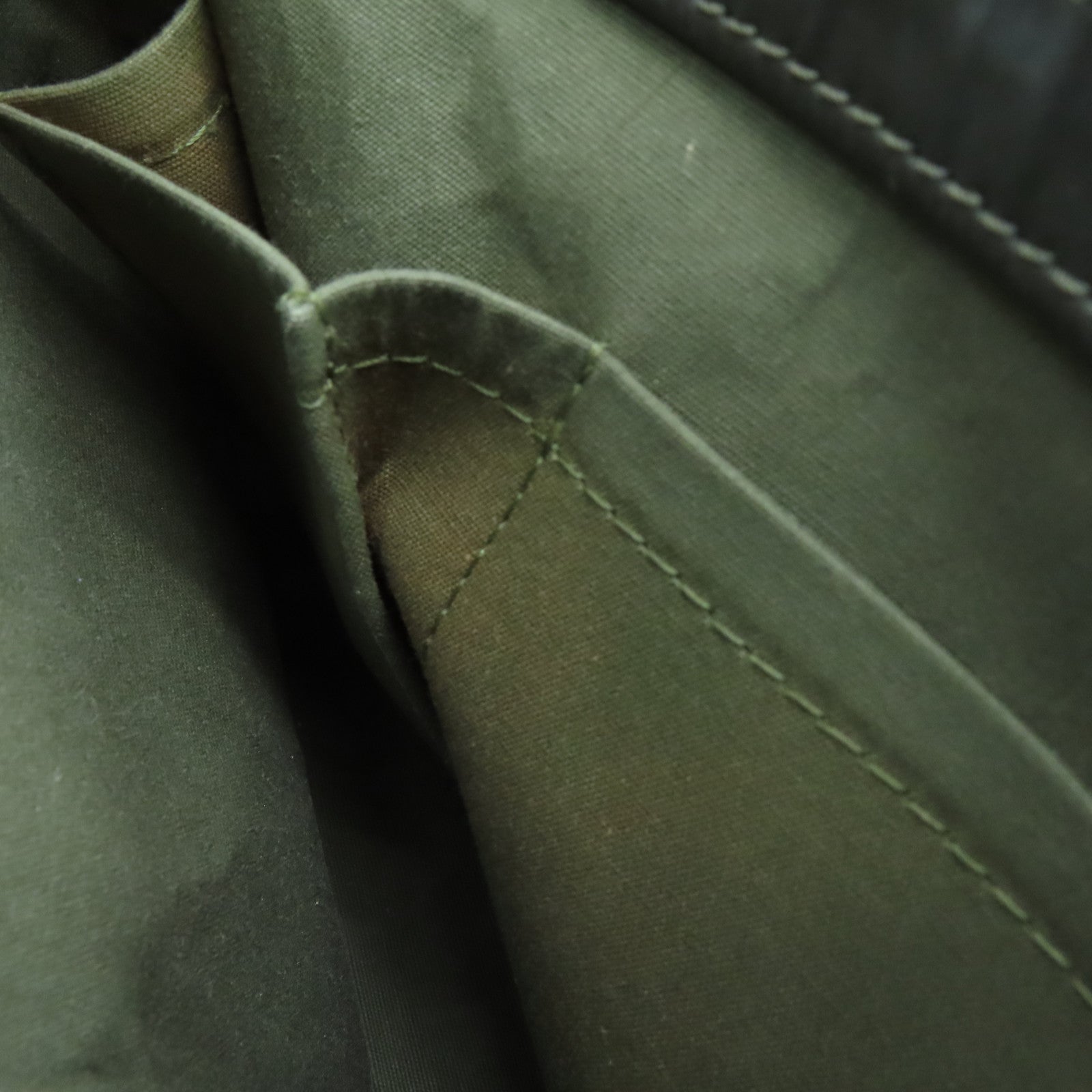 LOUIS VUITTON 帆布Lucille PM Hand Bag金扣手挽袋绿色