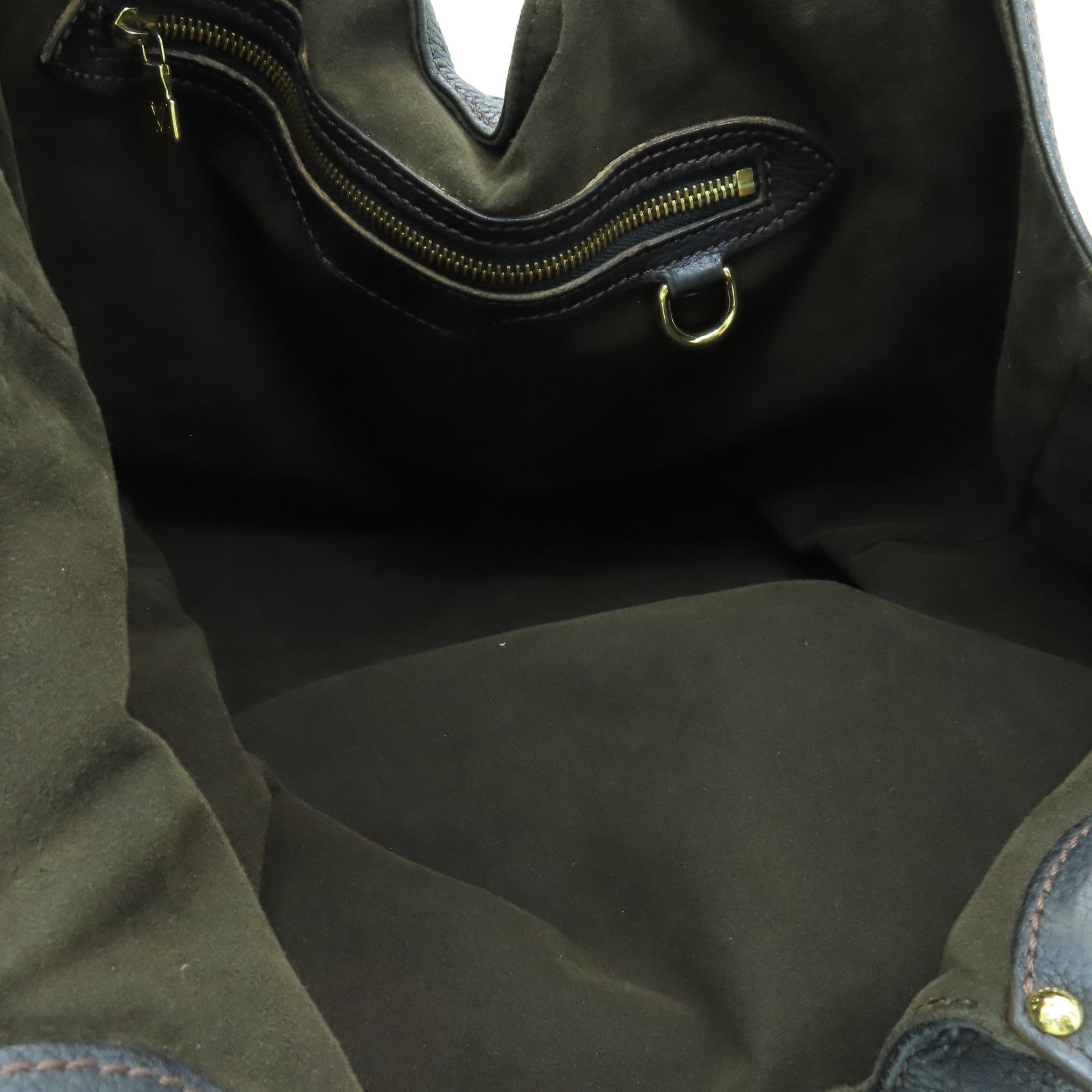 LOUIS VUITTON 牛皮皮革Mahina金扣手挽肩背兩用袋黑色