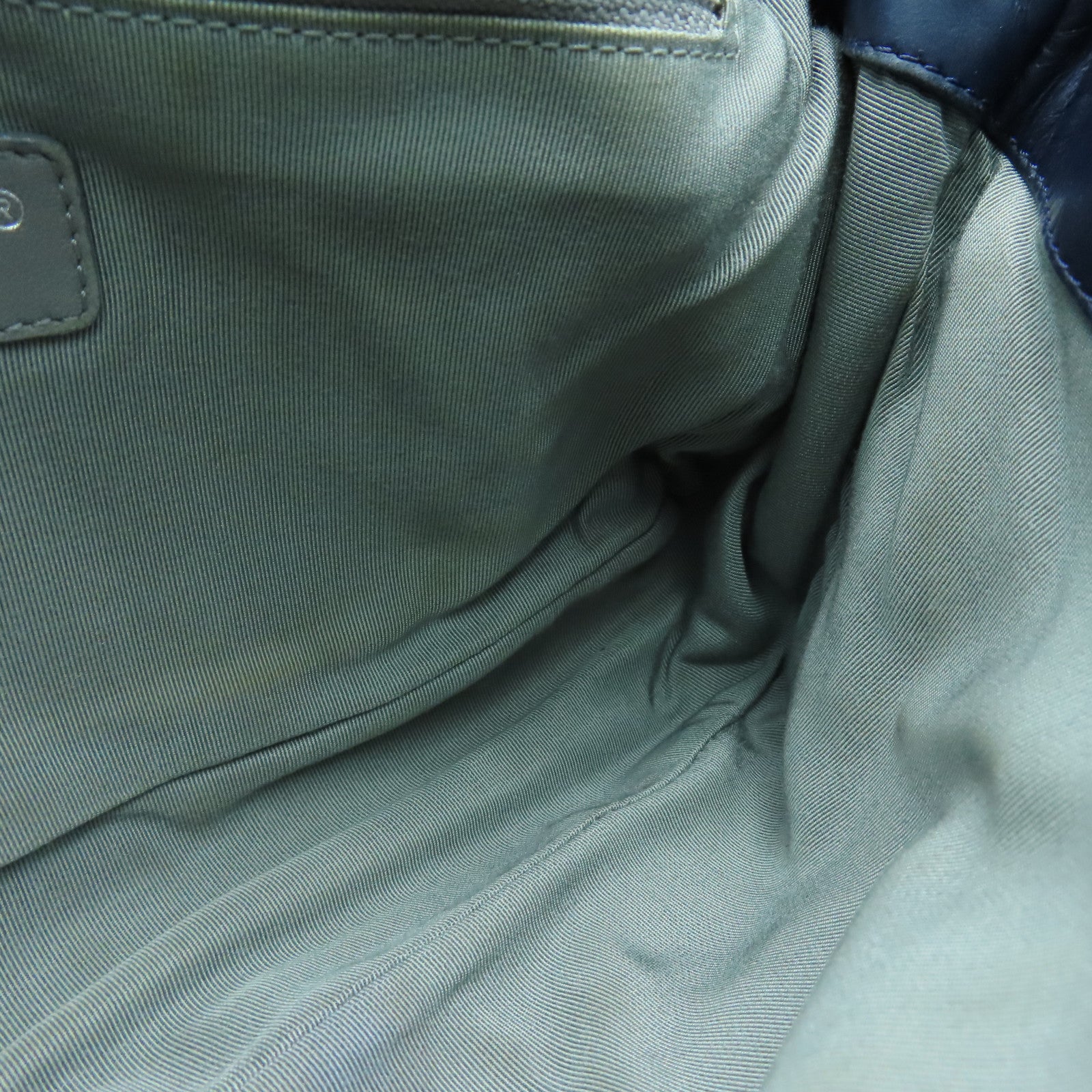 CHANEL 菱格牛皮皮革Ultra Stitch Flap Bag銀扣肩背袋藍色