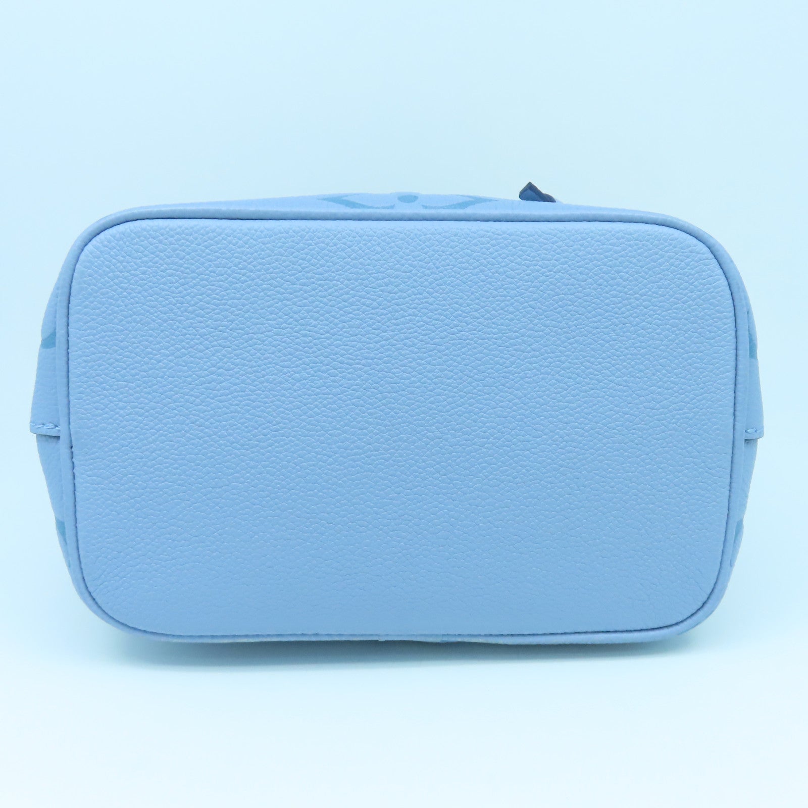 LOUIS VUITTON Monogram Empreinte Noe BB gold buckle handle shoulder bag dual-use summer blue