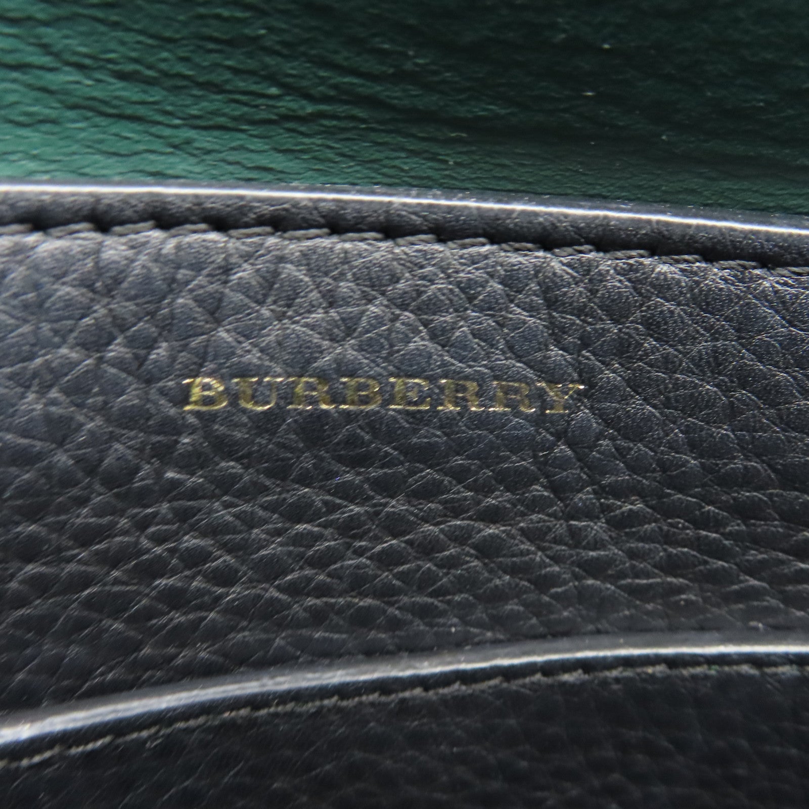 BURBERRY 【激減優惠】牛皮皮革2 Way shoulder金扣手挽肩背兩用袋黑色/黃色