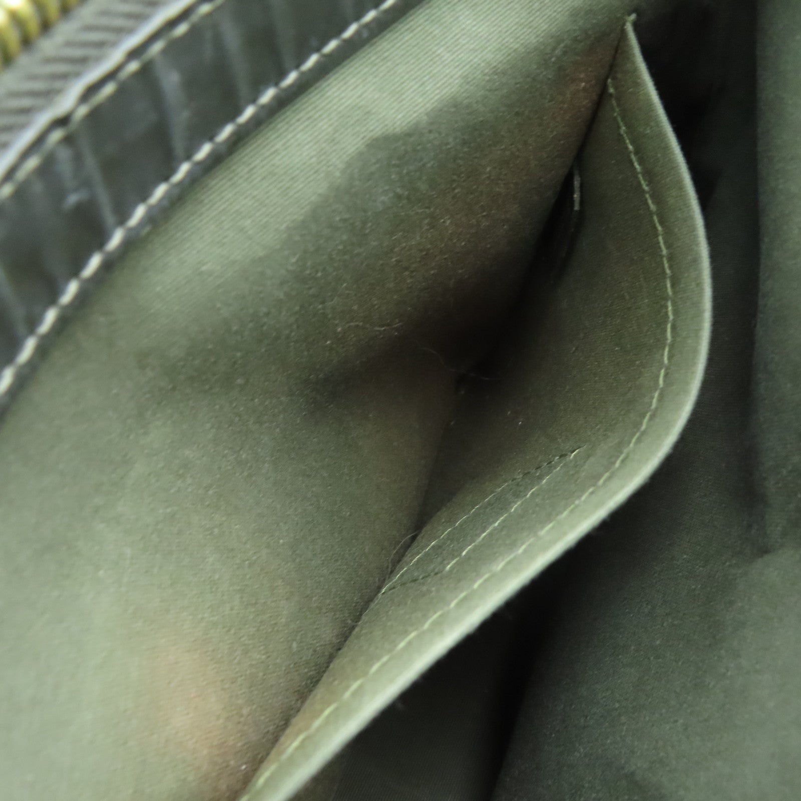 LOUIS VUITTON 帆布Lucille PM Hand Bag金扣手挽袋绿色