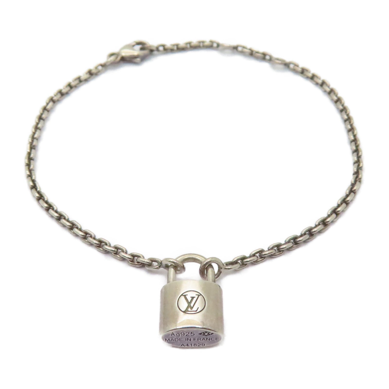 LOUIS VUITTON 925純銀Bracelet銀扣手鏈銀色