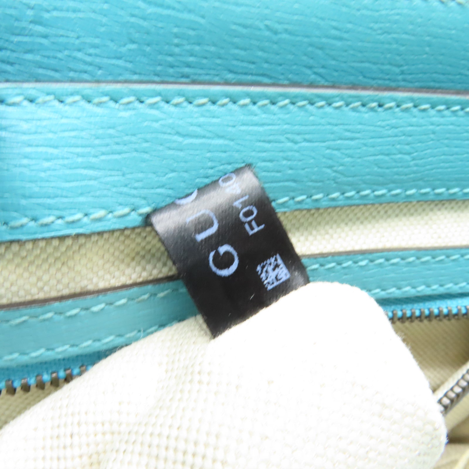 GUCCI 牛皮皮革2way Shoulder Bag金扣手挽肩背兩用袋藍色