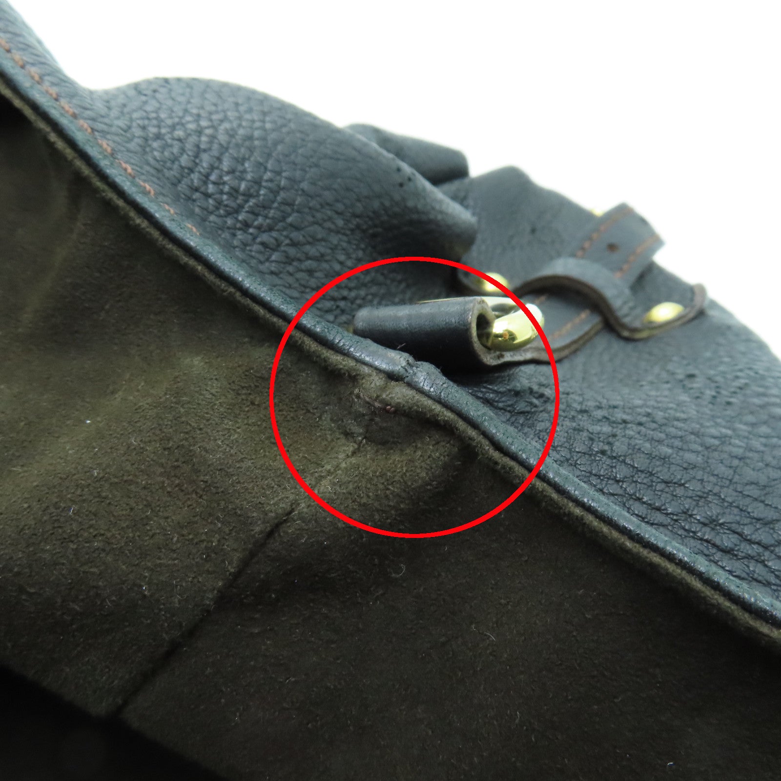 LOUIS VUITTON 牛皮皮革Mahina金扣手挽肩背兩用袋黑色