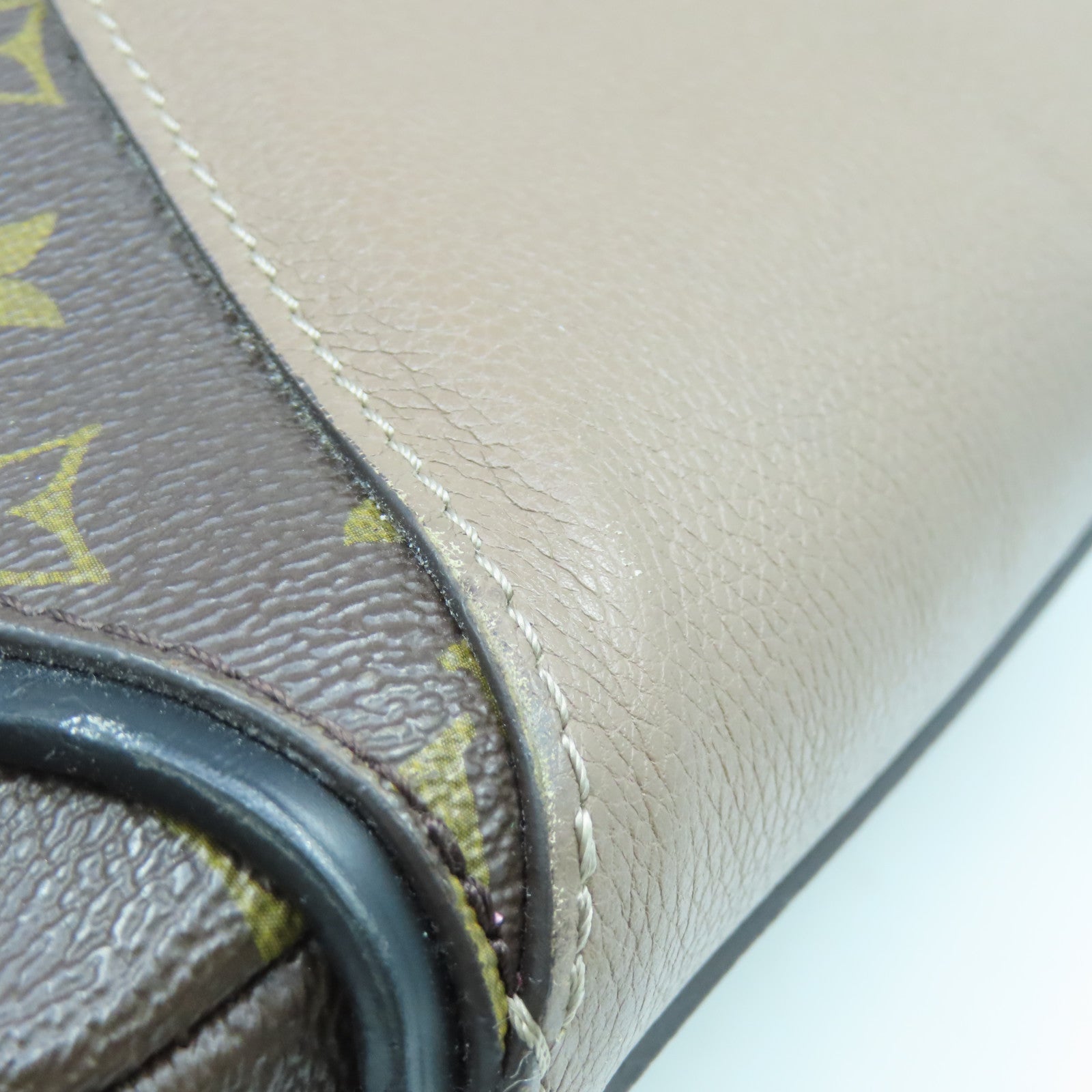 LOUIS VUITTON Monogram Kimono MM肩背袋啡色/粉紅色