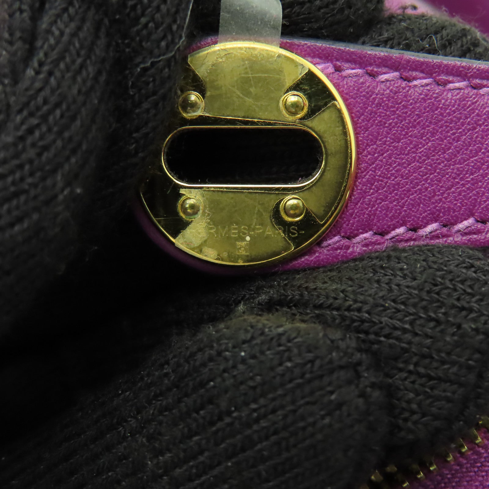 HERMES 【激減優惠】Swift皮革Mini Lindy金扣肩背袋海葵紫色