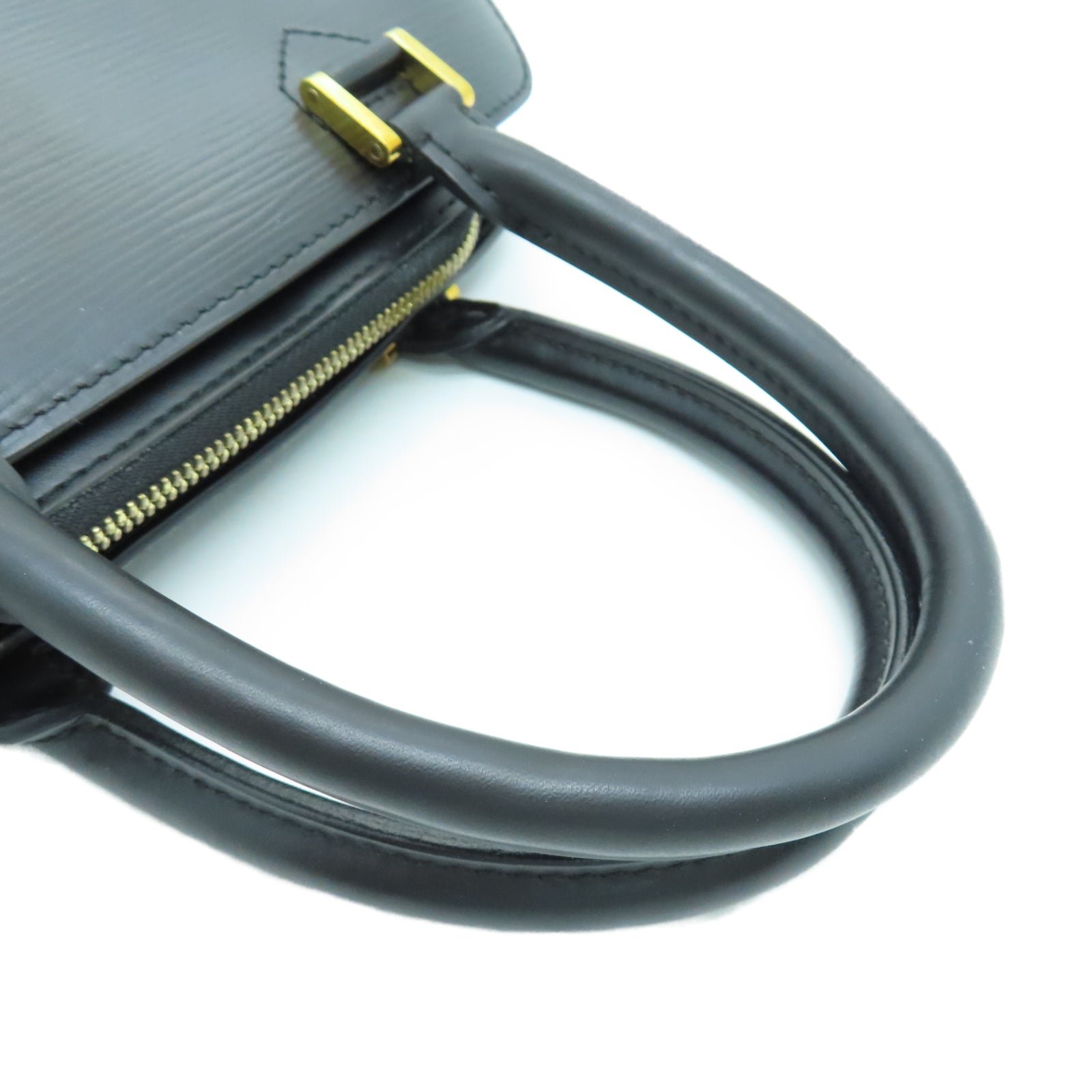 LOUIS VUITTON Epi皮革Pont Neuf金扣手挽袋黑色