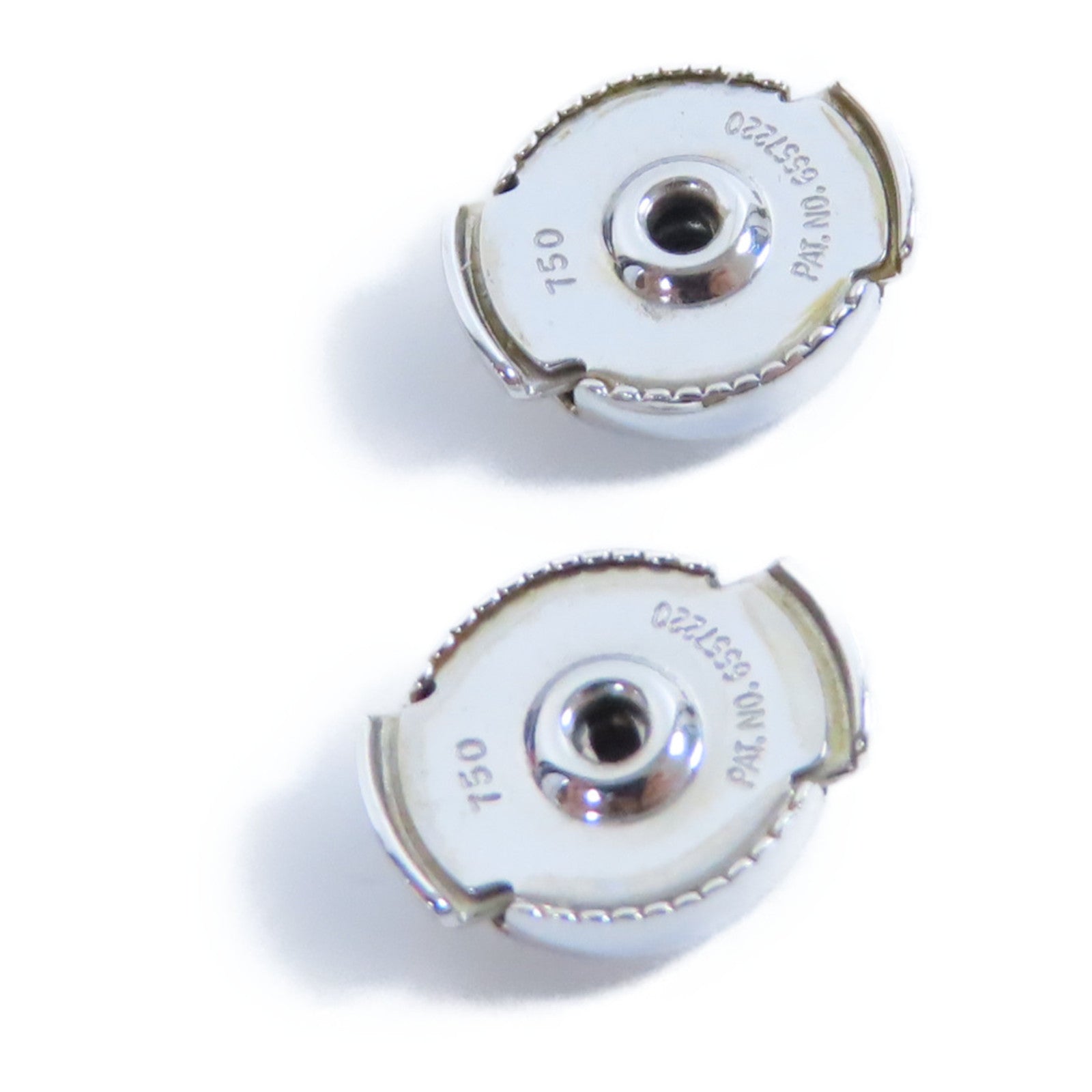 HERMES 18K白金Oreilles Ever Chaine D'Ancre 0.23ct鑽石耳環