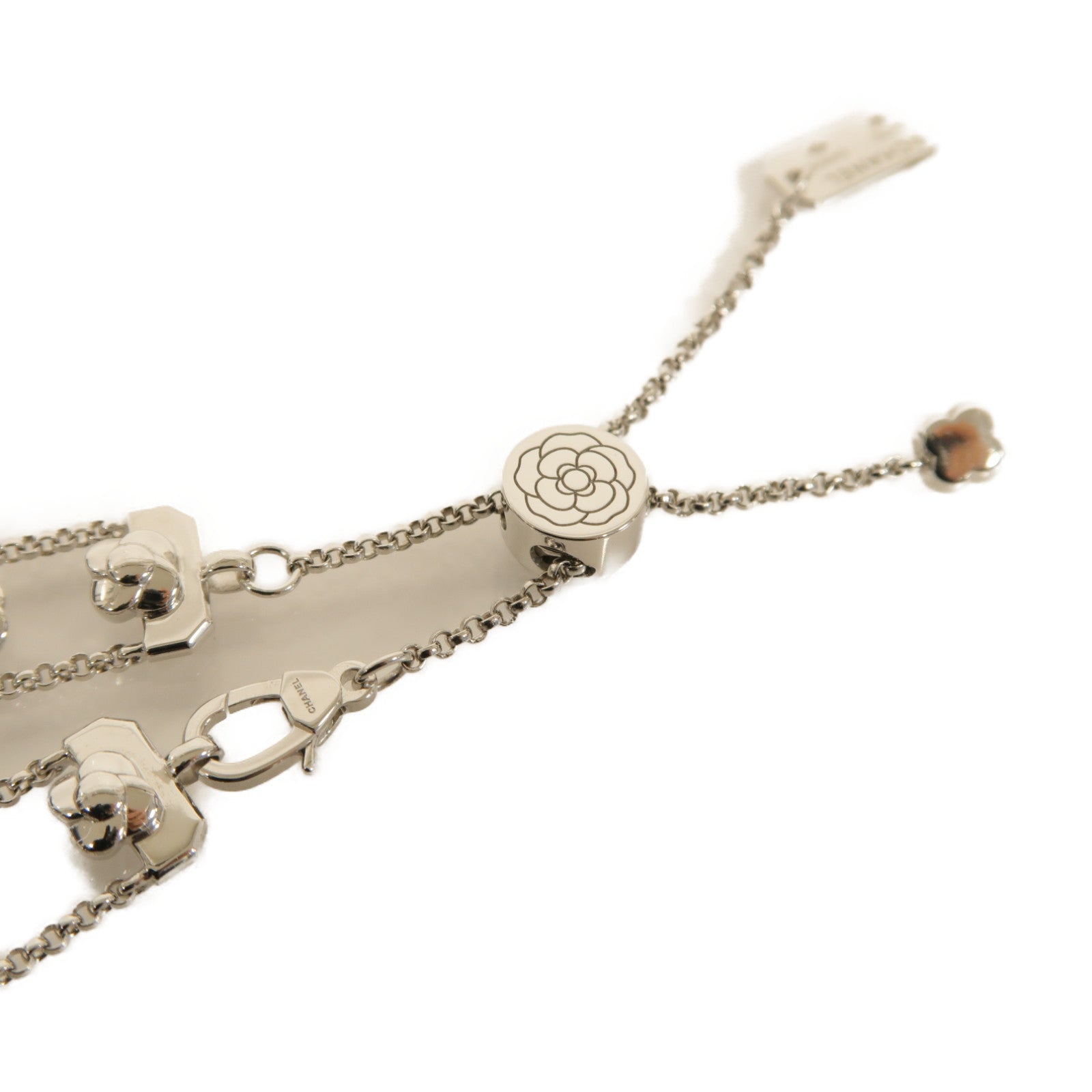 CHANEL 18K白金Bouton De Camelia 1.14ct鑽石手鏈