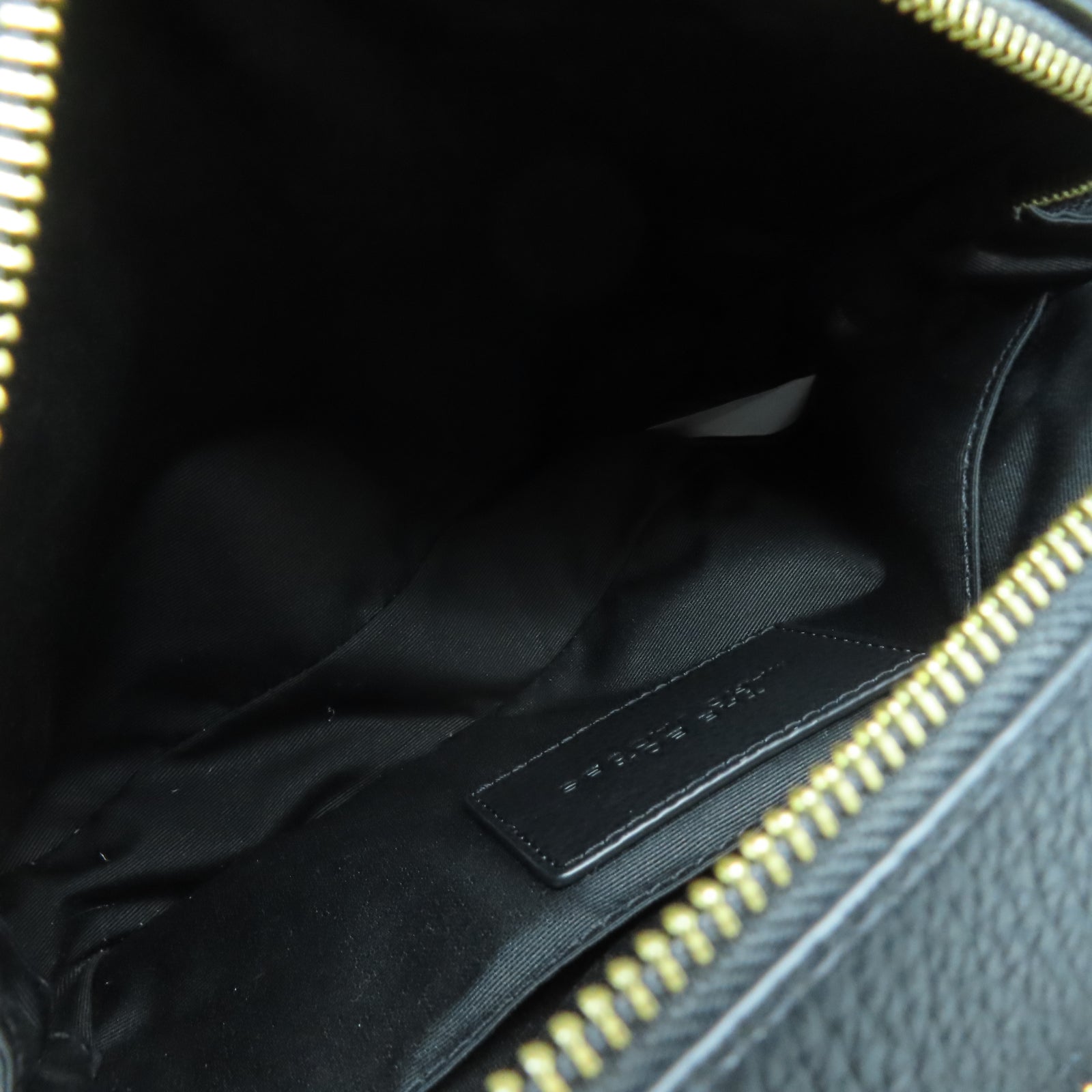 MARC JACOBS 牛皮皮革2 Way Shoulder金扣手挽肩背兩用袋黑色