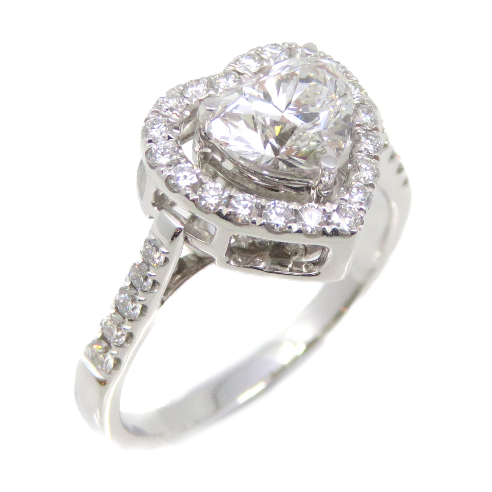 JEWELRY 【激減優惠】18K白金/1.01ct/0.37ct鑽石Diamond Ring戒指US#6.5