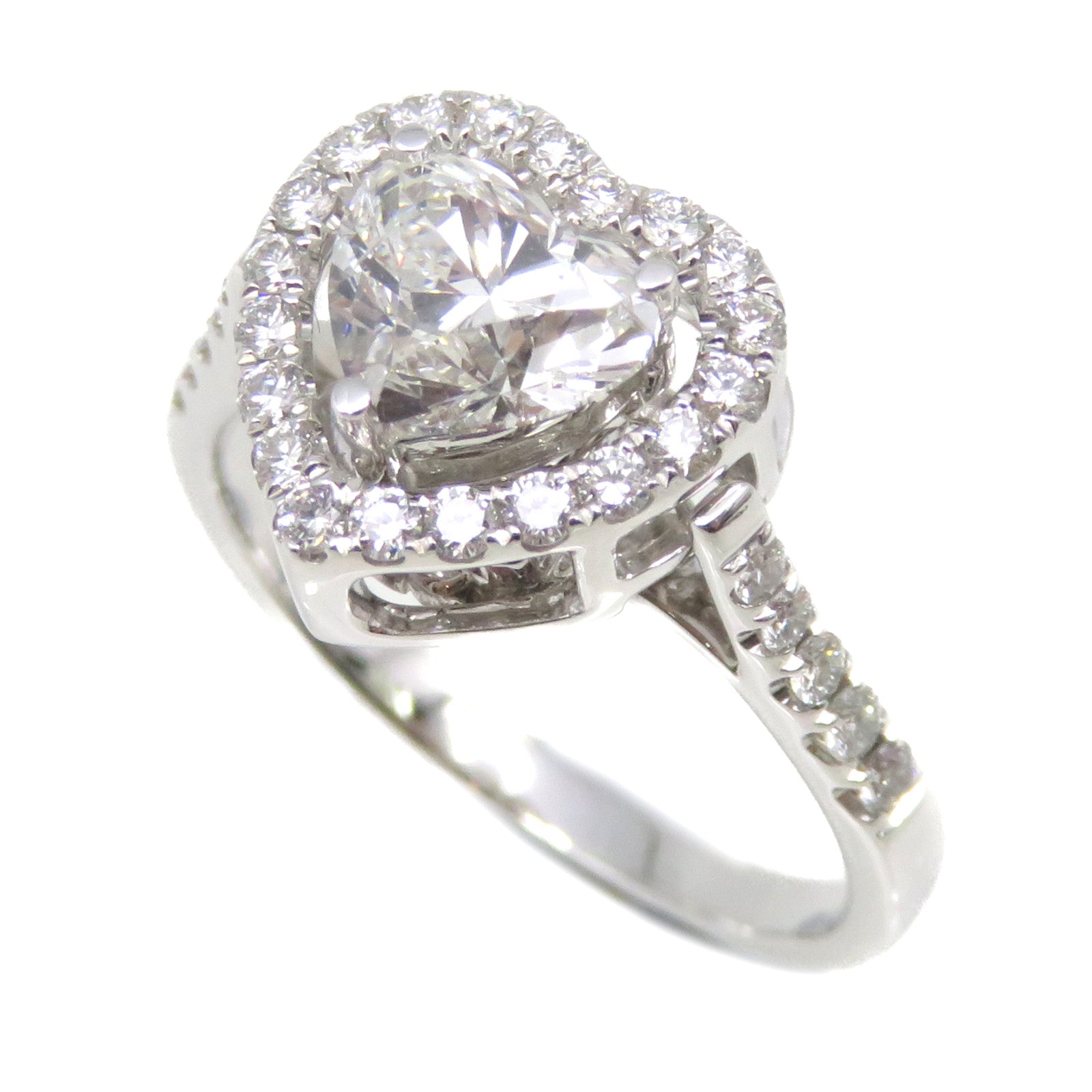 JEWELRY 【激減優惠】18K白金/1.01ct/0.37ct鑽石Diamond Ring戒指US#6.5
