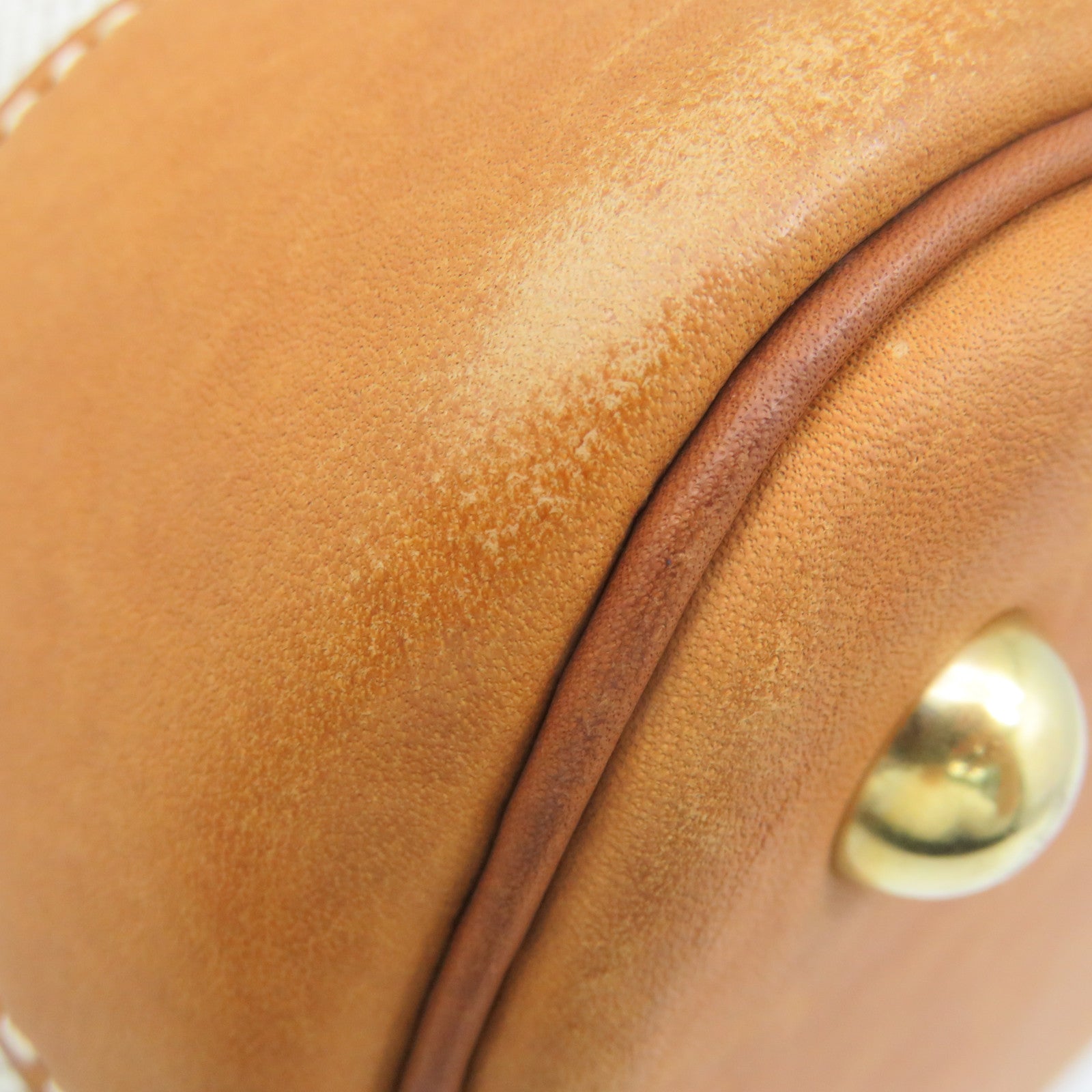 HERMES 帆布/牛皮皮革Bolide 35 2Way Shoulder Bag金扣手挽肩背兩用袋杏色