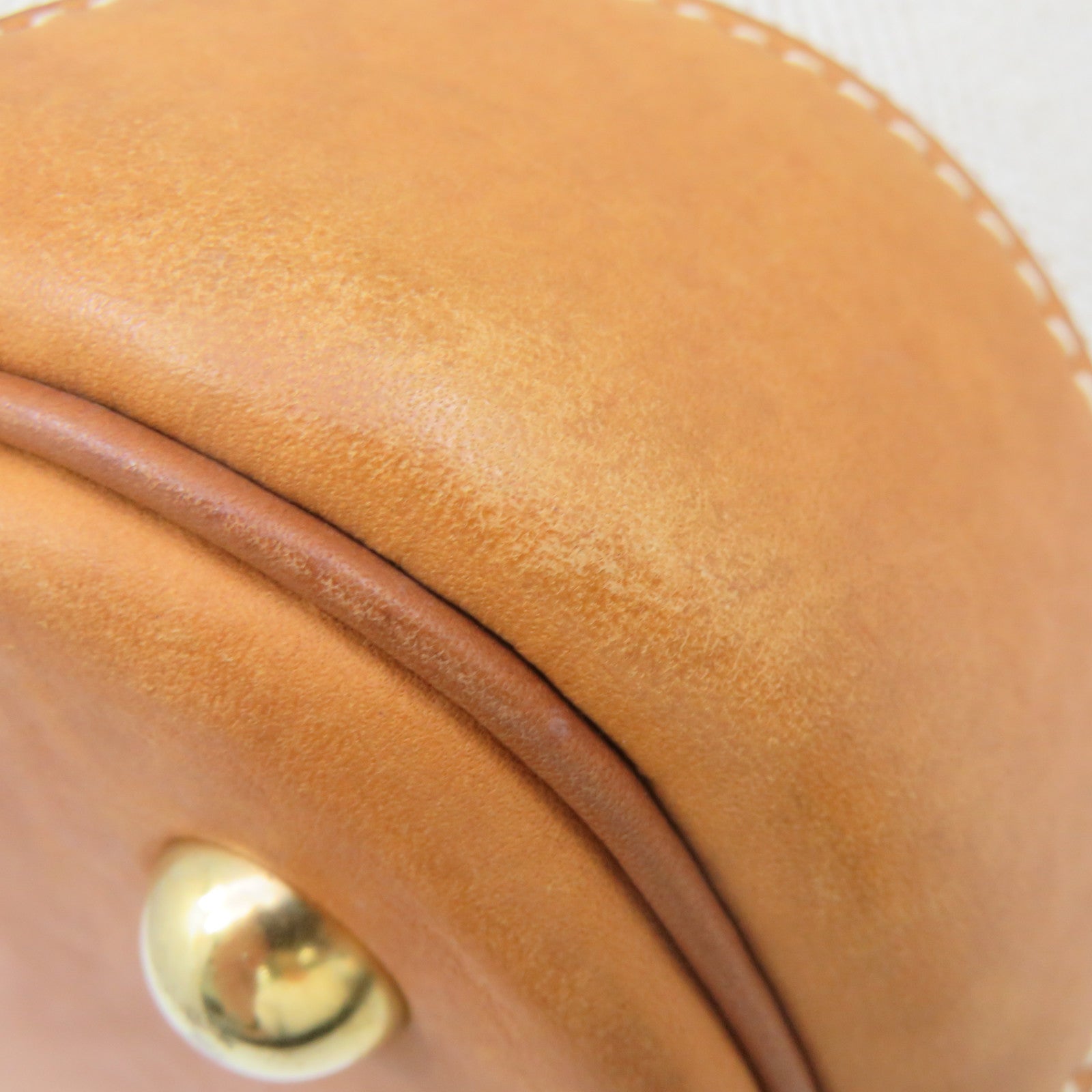 HERMES 帆布/牛皮皮革Bolide 35 2Way Shoulder Bag金扣手挽肩背兩用袋杏色