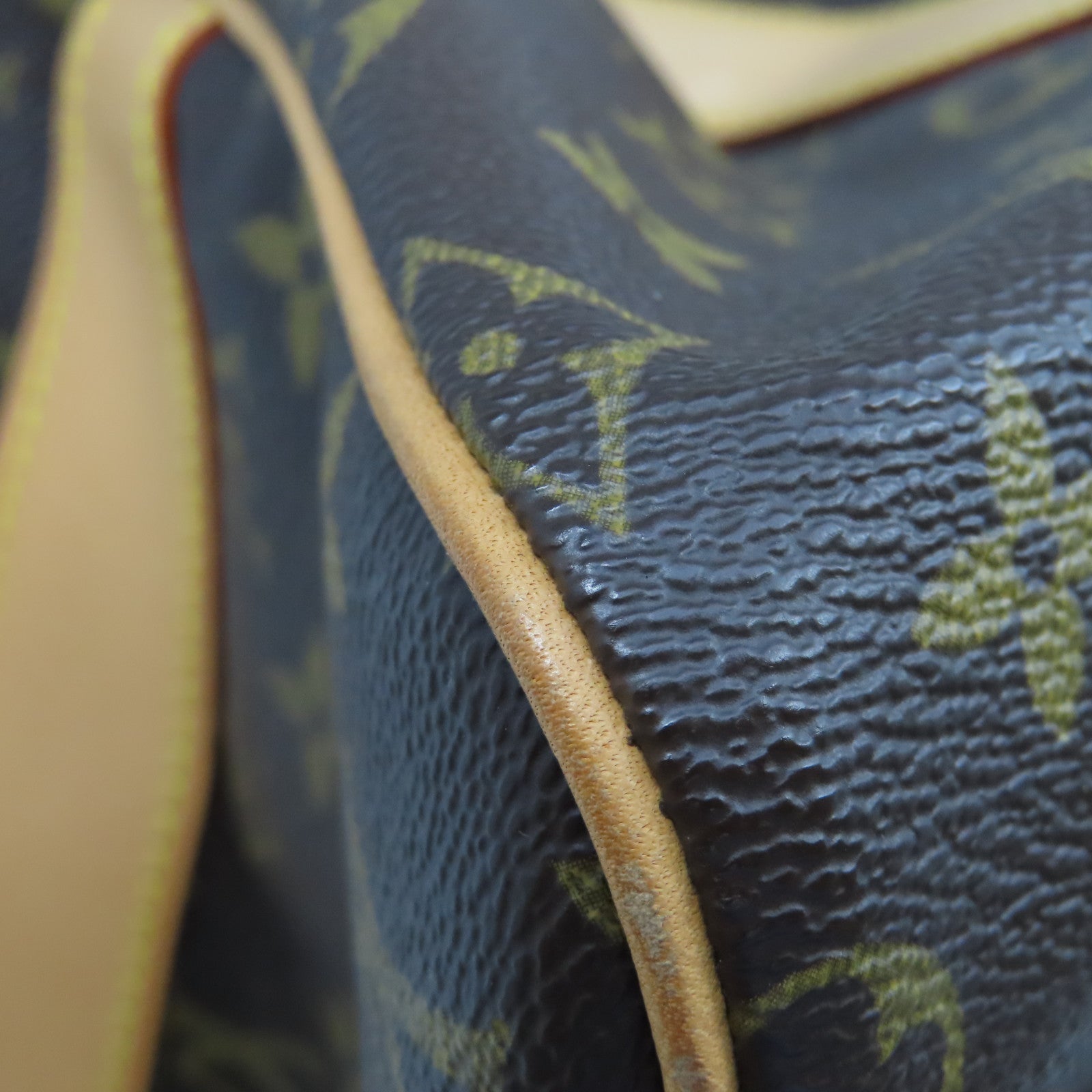 LOUIS VUITTON Monogram Carryall金扣手挽袋棕色