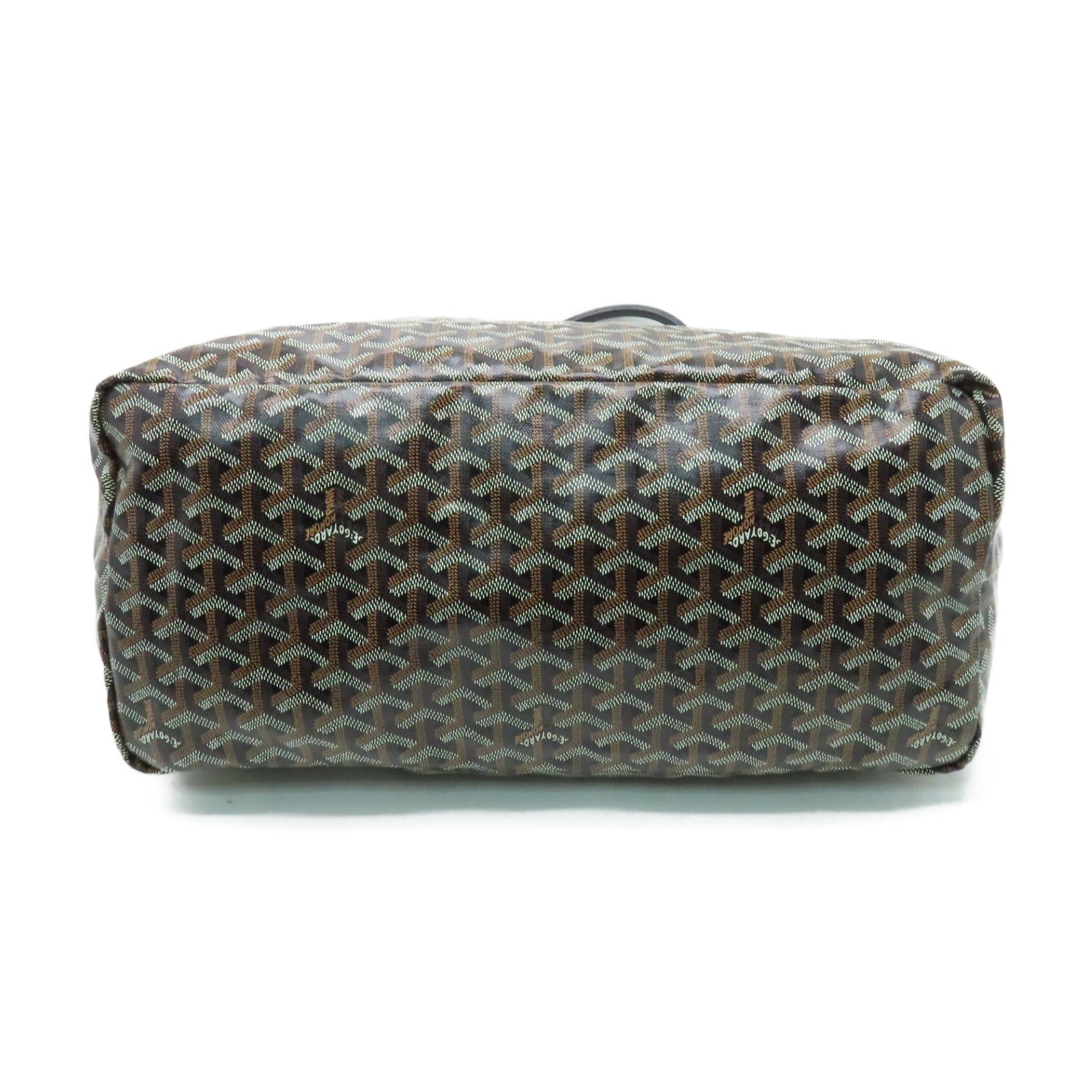 GOYARD 塗層帆布Saint Louis GM Tote Bag銀扣手挽袋黑色/啡色