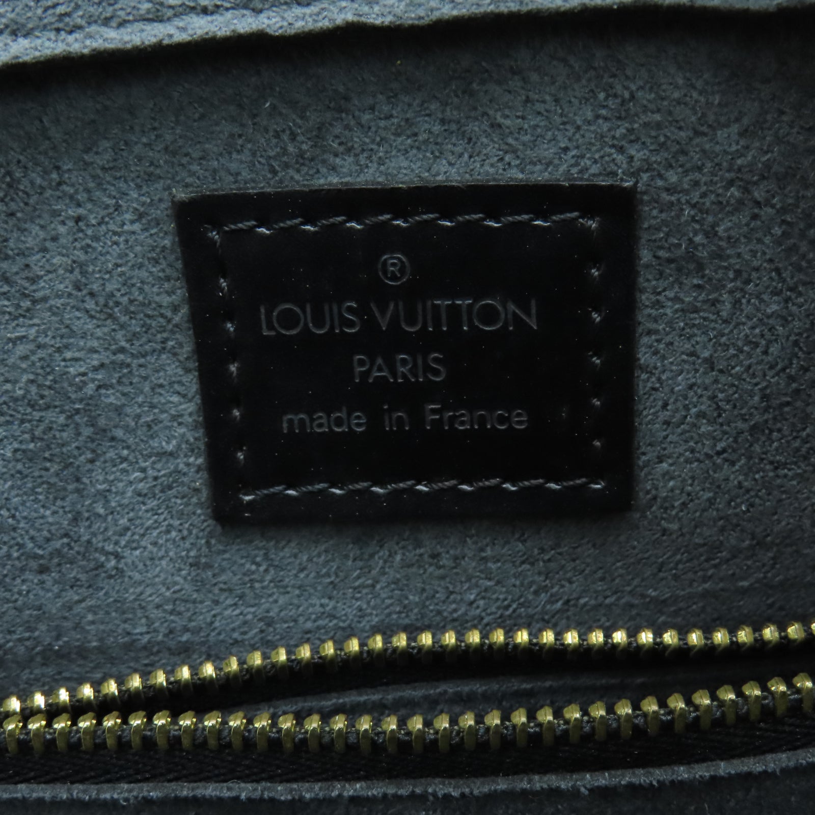 LOUIS VUITTON Epi皮革Pont Neuf金扣手挽袋黑色
