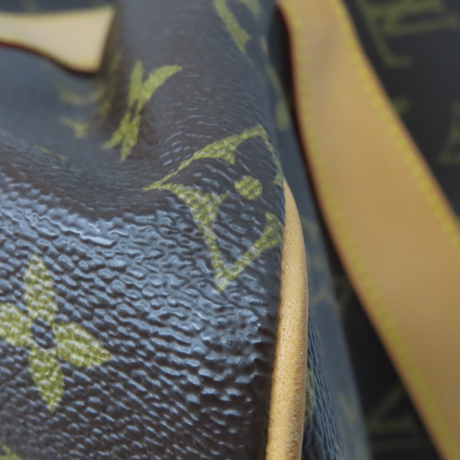 LOUIS VUITTON Monogram Carryall金扣手挽袋棕色