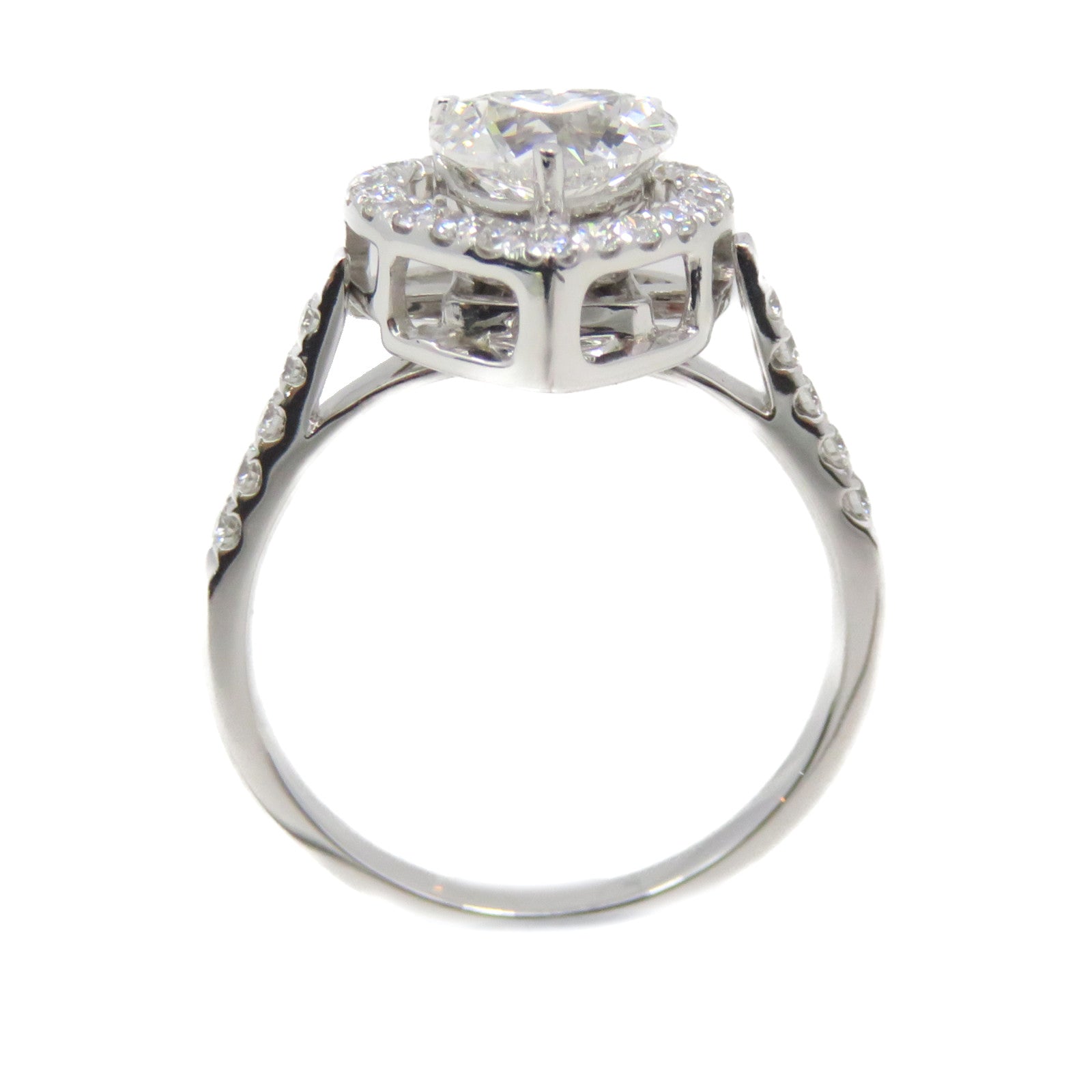 JEWELRY 【激減優惠】18K白金/1.01ct/0.37ct鑽石Diamond Ring戒指US#6.5