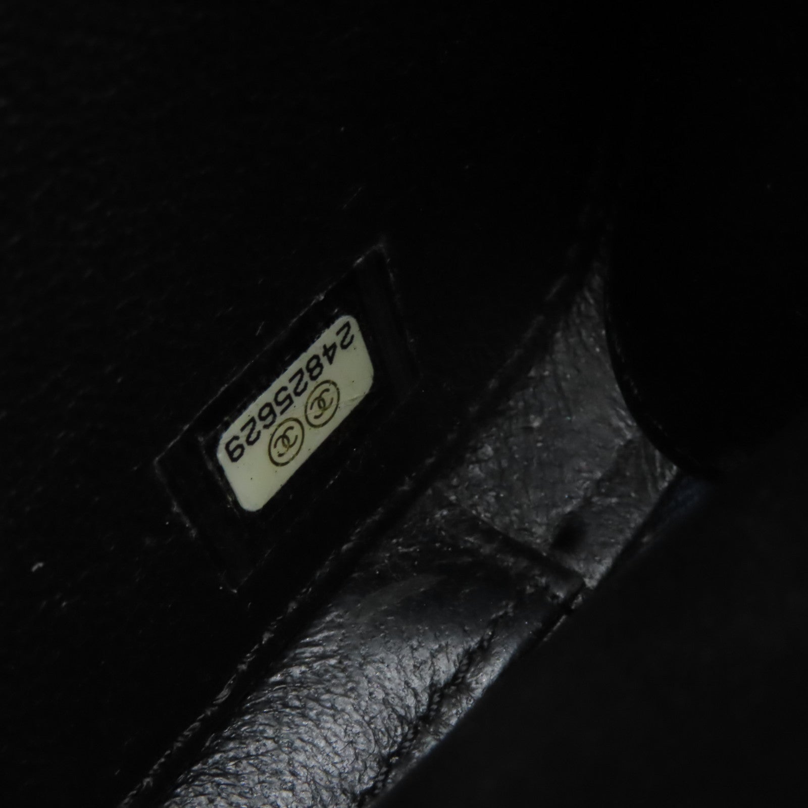 CHANEL 菱格Caviar皮革Vanity Case Chain Shoulder Bag金扣鏈帶手挽肩背兩用袋寶藍色