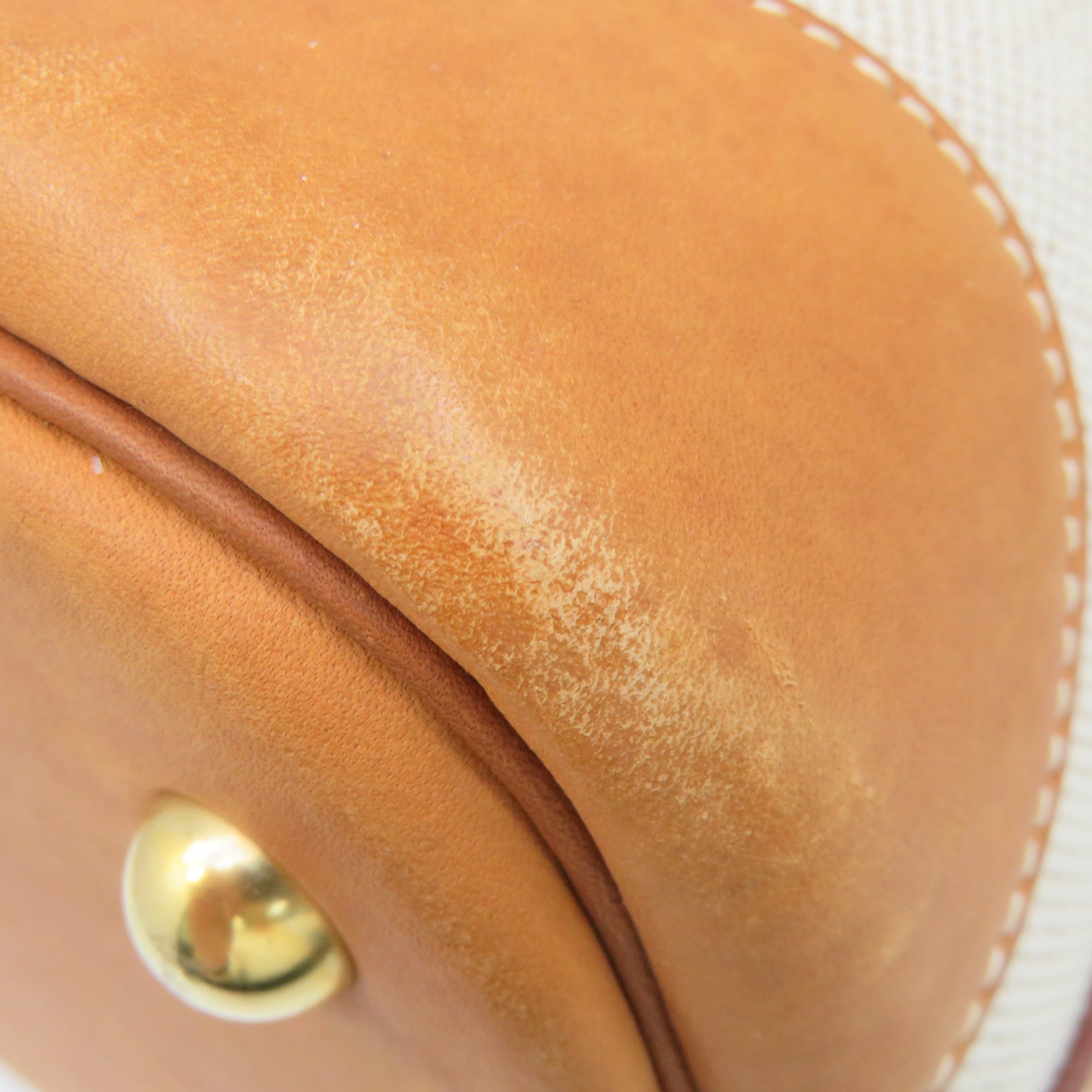 HERMES 帆布/牛皮皮革Bolide 35 2Way Shoulder Bag金扣手挽肩背兩用袋杏色