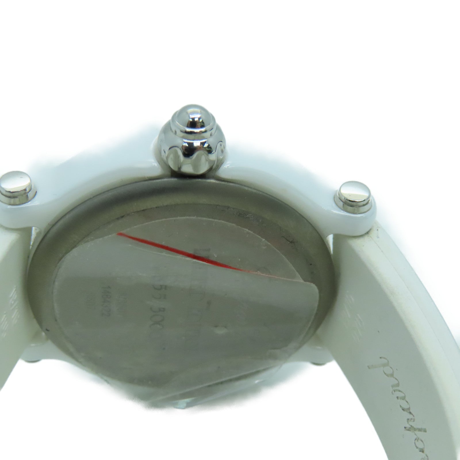 Chopard Happy Sport Ceramic/Diamond Watch Quartz Movement White