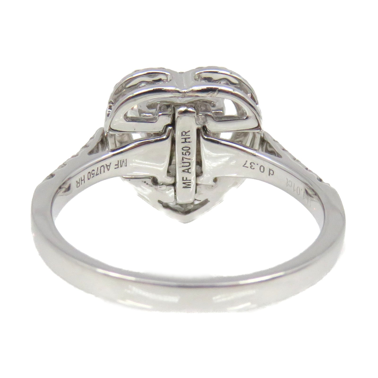 JEWELRY 【激減優惠】18K白金/1.01ct/0.37ct鑽石Diamond Ring戒指US#6.5