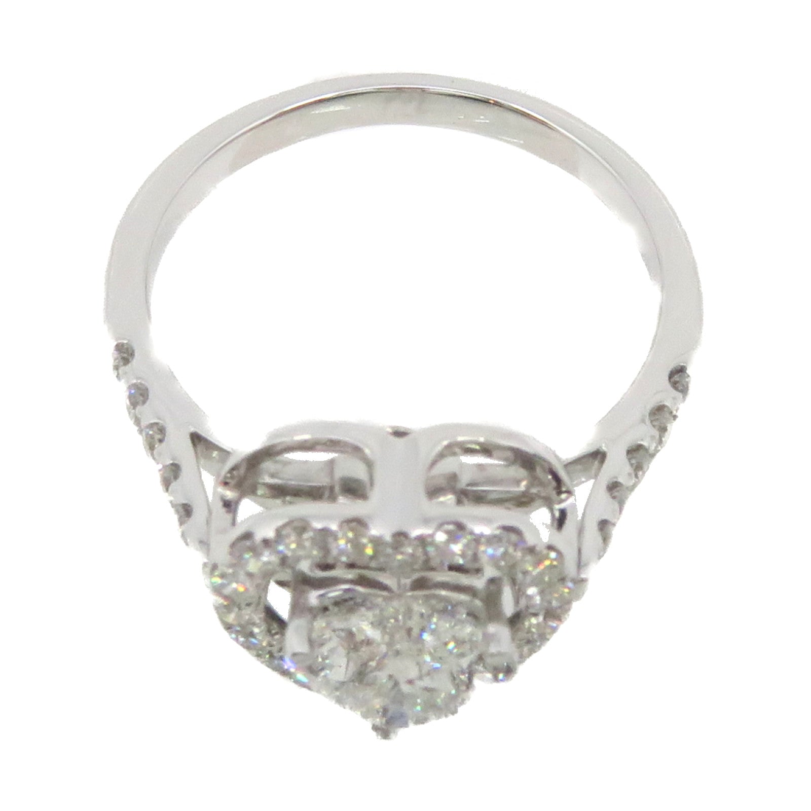 JEWELRY 【激減優惠】18K白金/1.01ct/0.37ct鑽石Diamond Ring戒指US#6.5