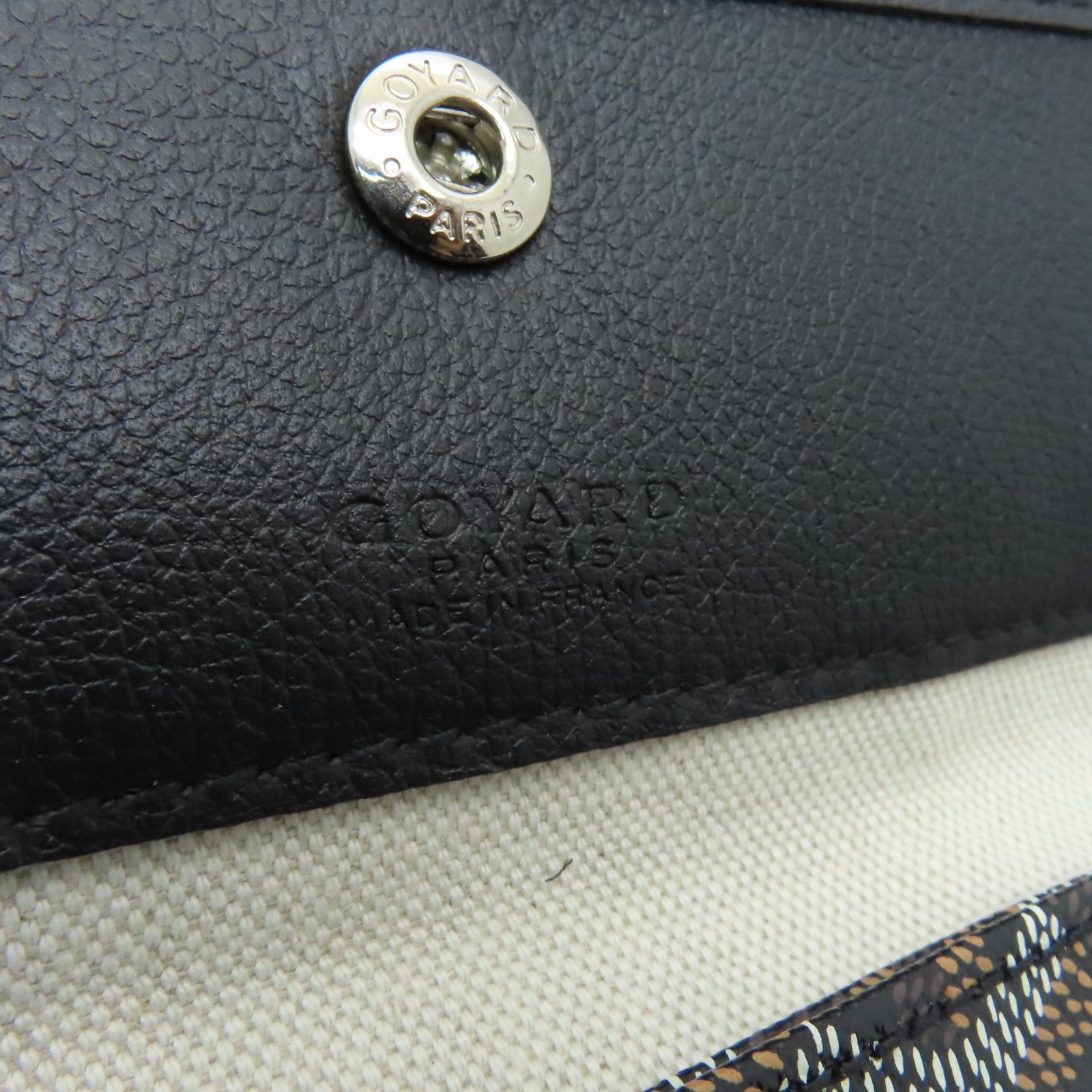 GOYARD 塗層帆布Saint Louis GM Tote Bag銀扣手挽袋黑色/啡色
