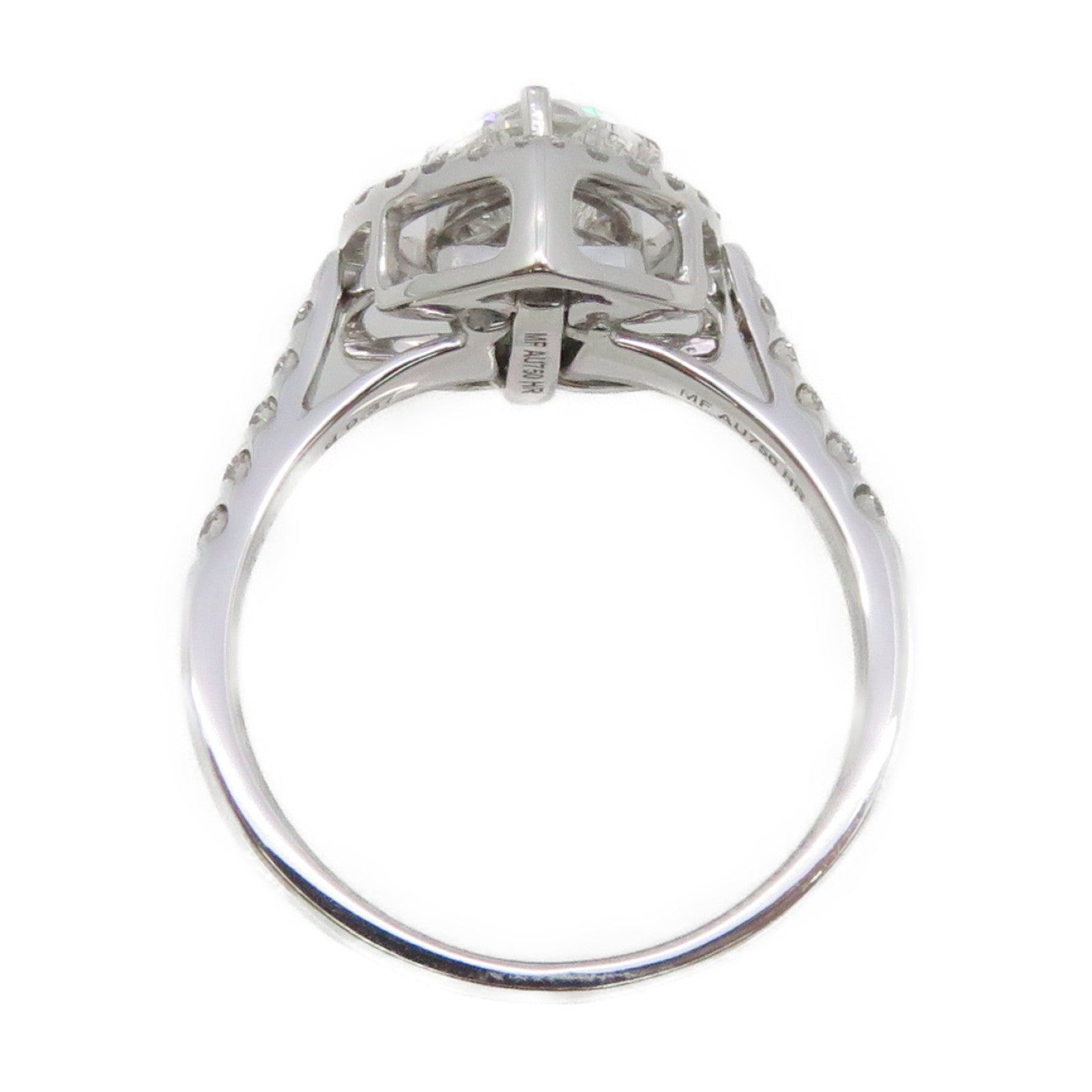 JEWELRY 【激減優惠】18K白金/1.01ct/0.37ct鑽石Diamond Ring戒指US#6.5