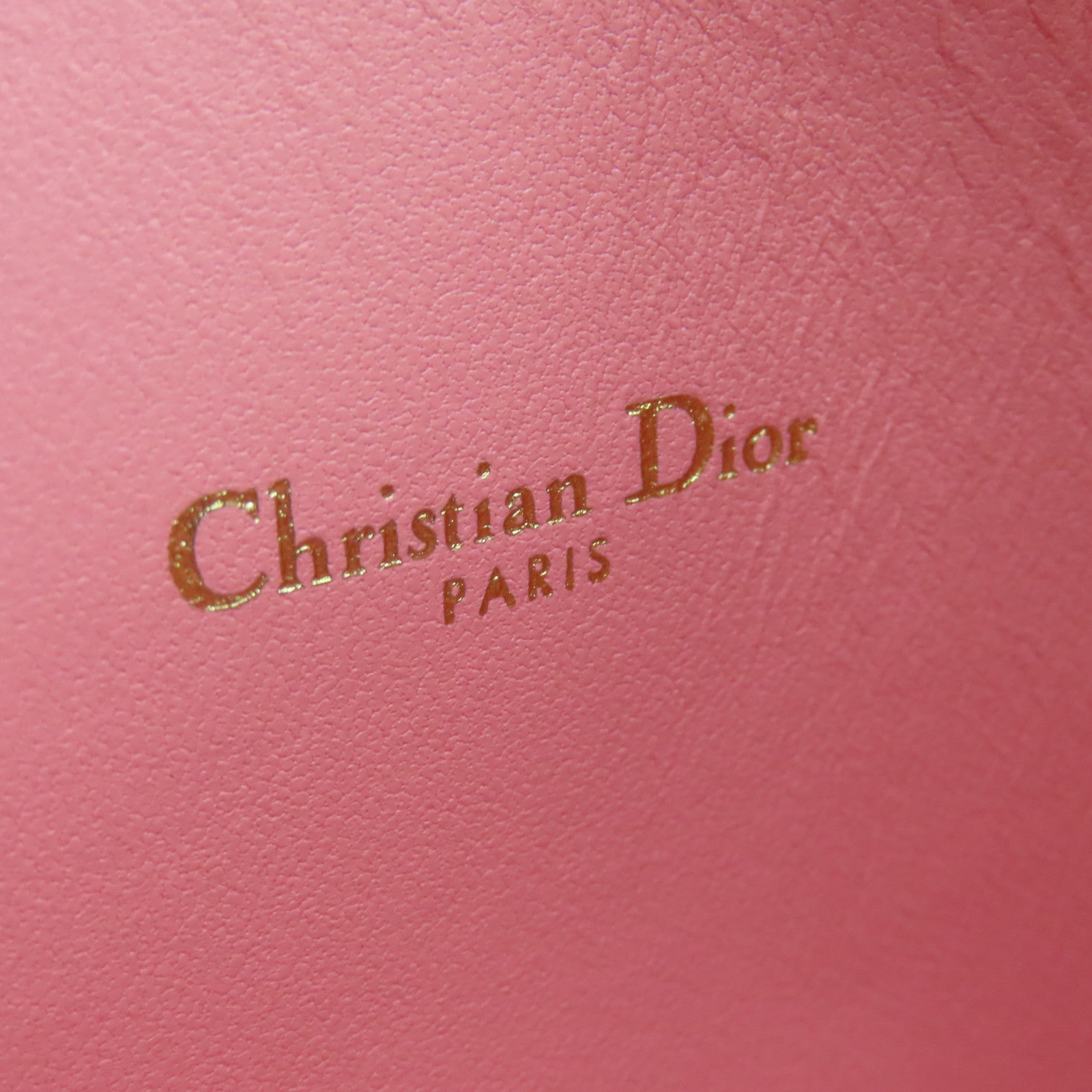 Dior 牛皮皮革Clutch Bag金扣手拿包粉紅色