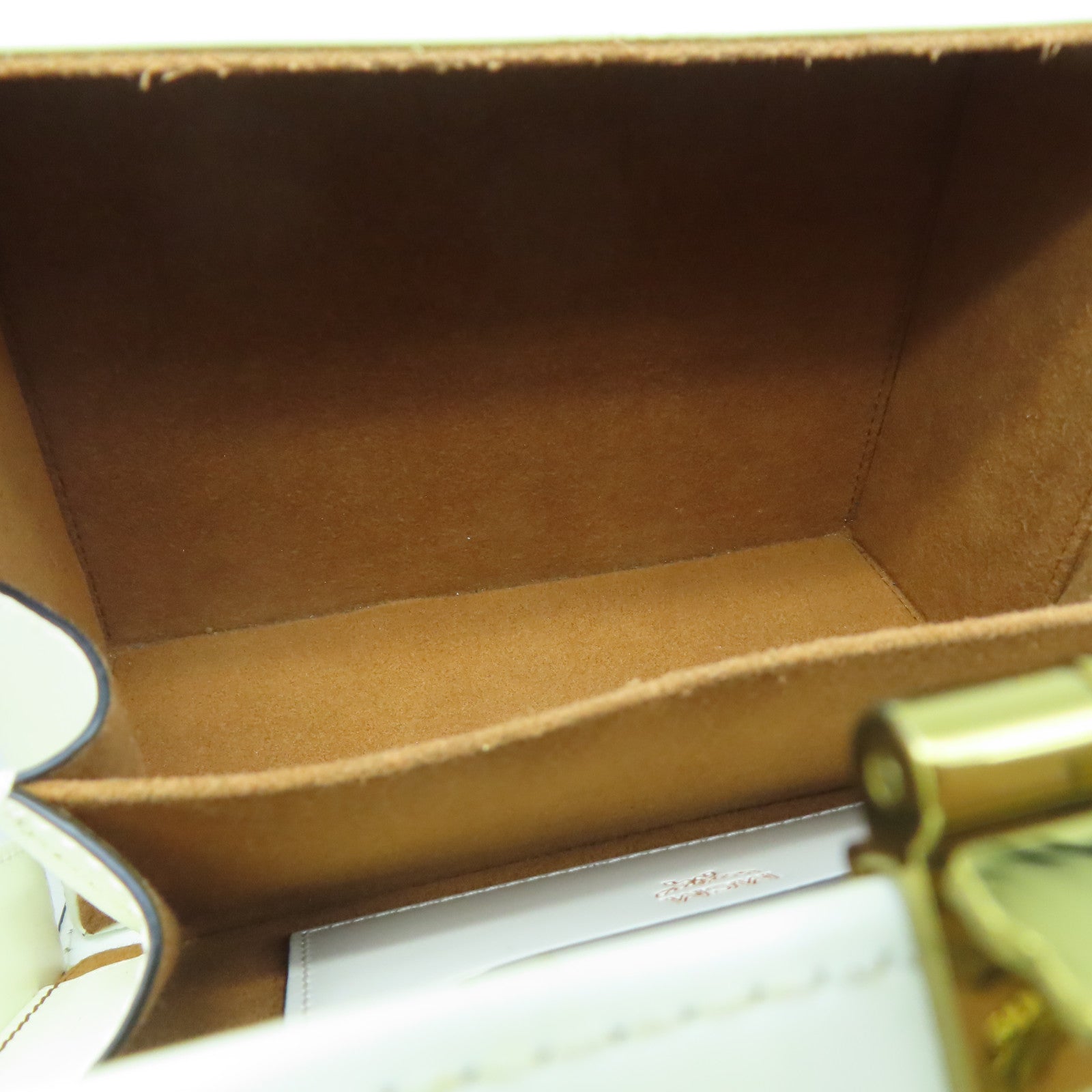 MCM Leather Berlin Box Gold Buckle Shoulder Bag White