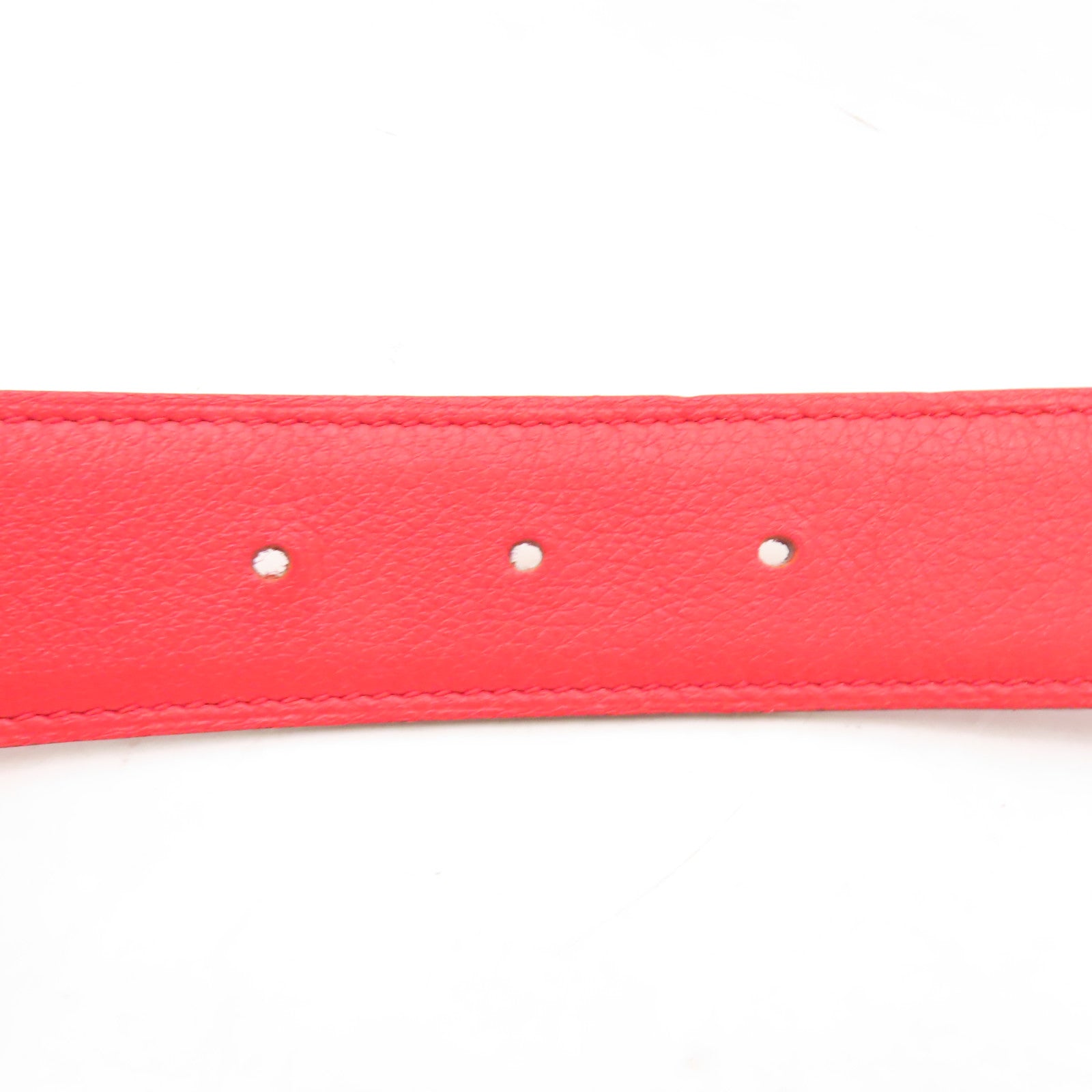 HERMES Epsom/Swift皮革Constance Belt 75cm皮帶Anemone/Capucine紫色/紅色