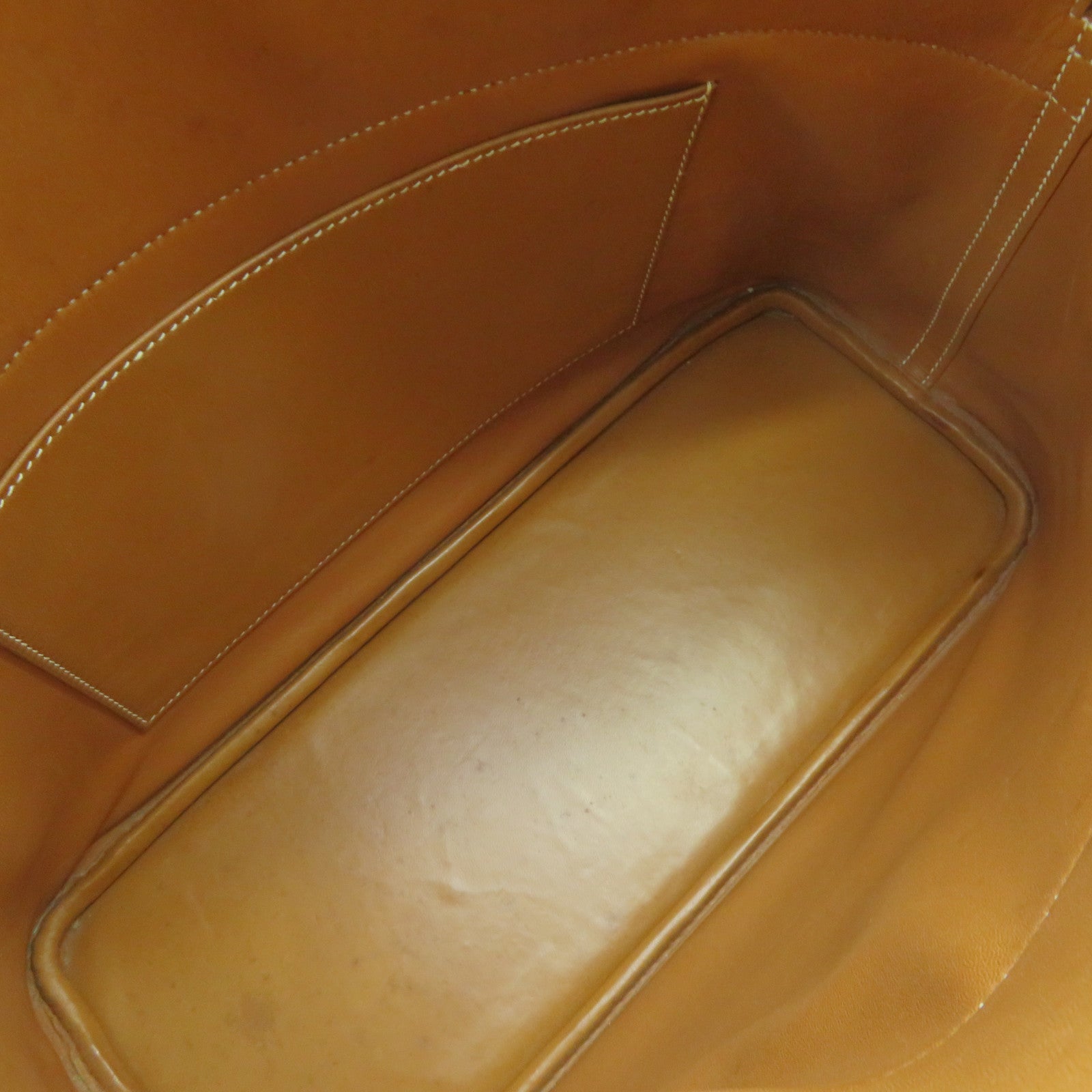 HERMES 帆布/牛皮皮革Bolide 35 2Way Shoulder Bag金扣手挽肩背兩用袋杏色