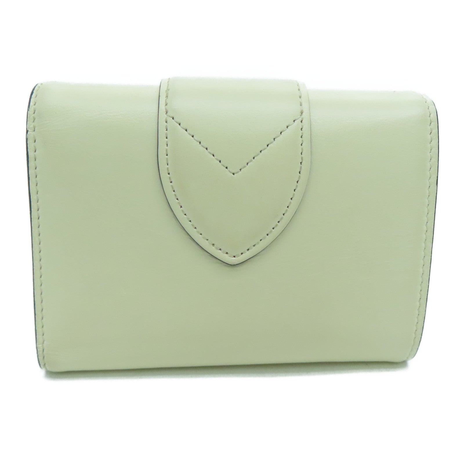 LOUIS VUITTON 【激减优惠】牛皮皮革Point 9 Small Wallet金扣钱包白色