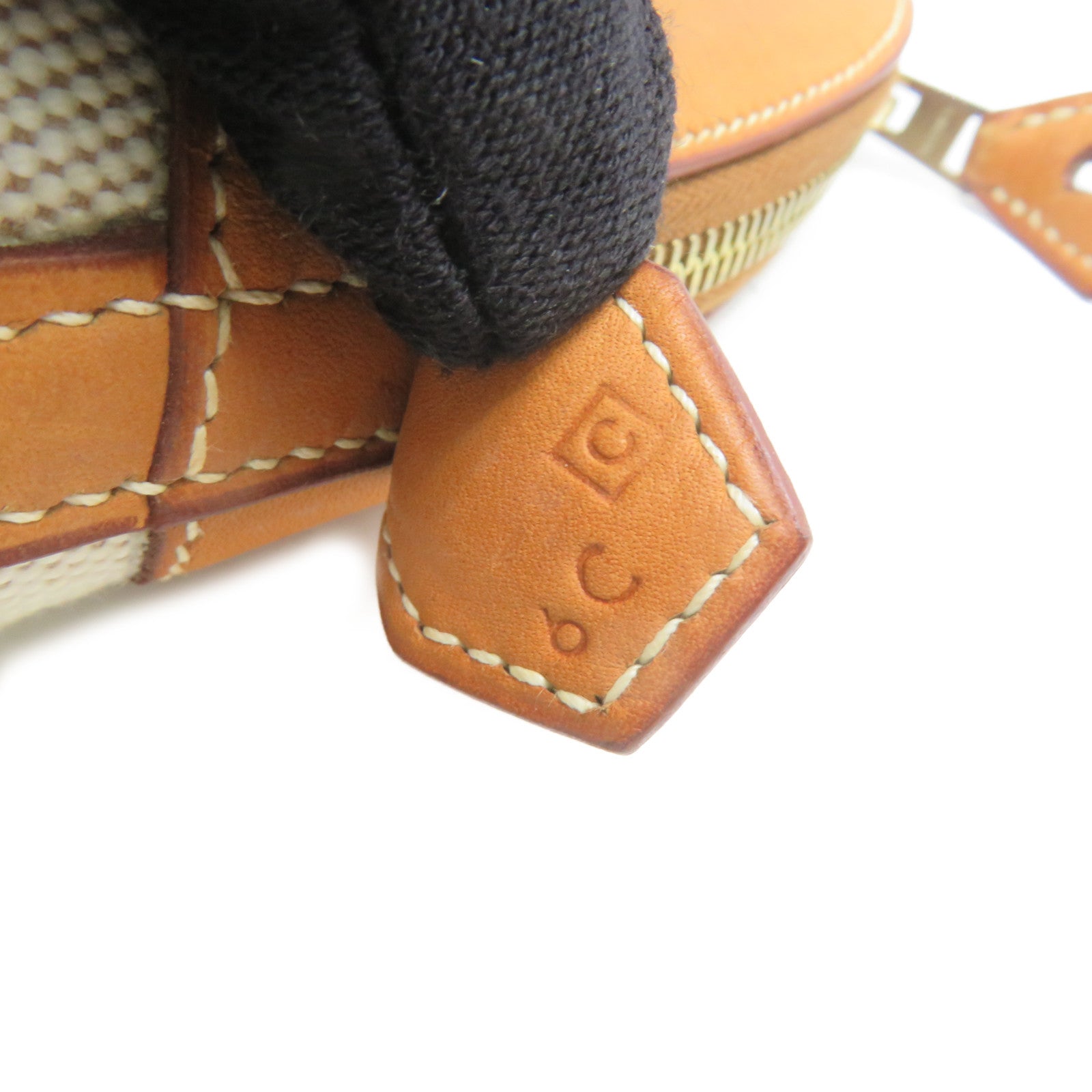 HERMES 帆布/牛皮皮革Bolide 35 2Way Shoulder Bag金扣手挽肩背兩用袋杏色