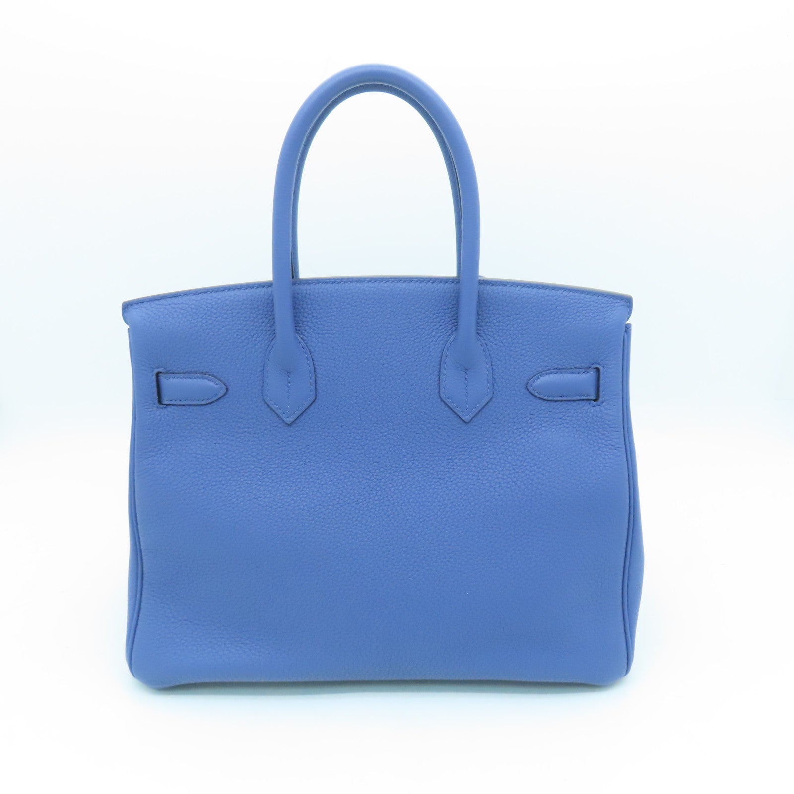 HERMES 【激減優惠】Togo皮革Birkin 30金扣手挽袋藍色