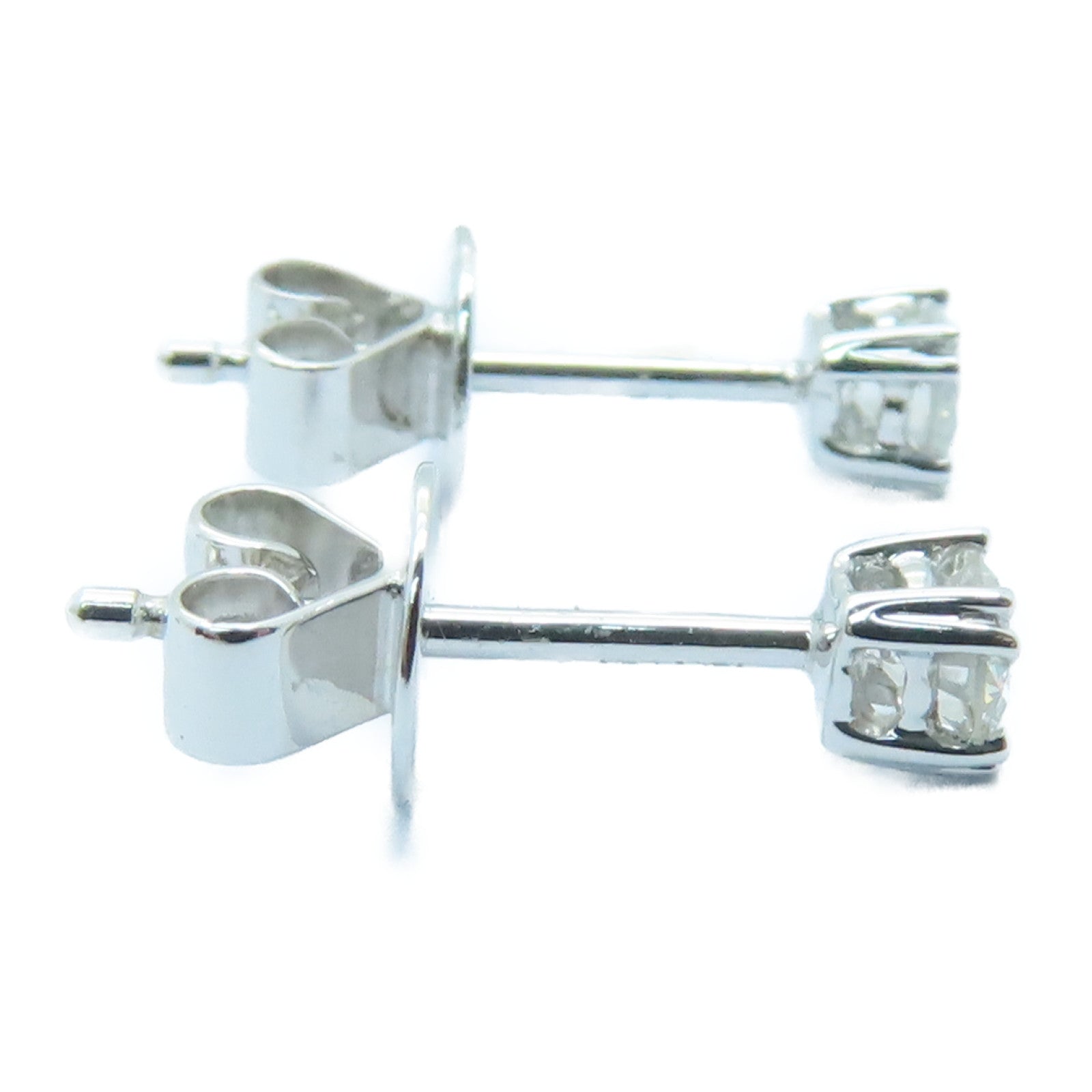 JEWELRY 18K白金Diamond Earrings 0.22ct耳環銀色