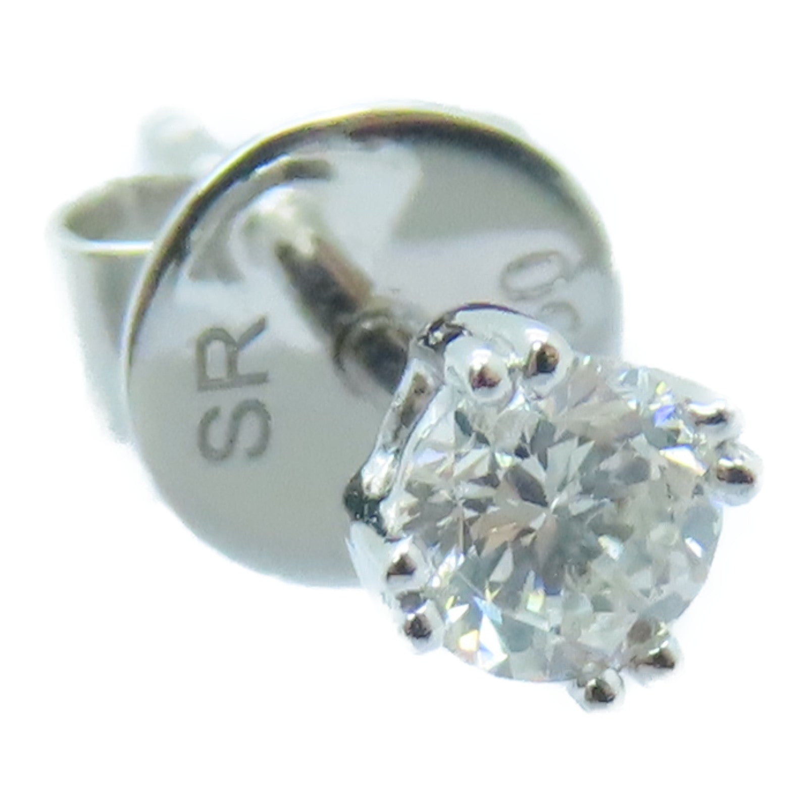 JEWELRY 18K白金Diamond Earrings 0.22ct耳環銀色
