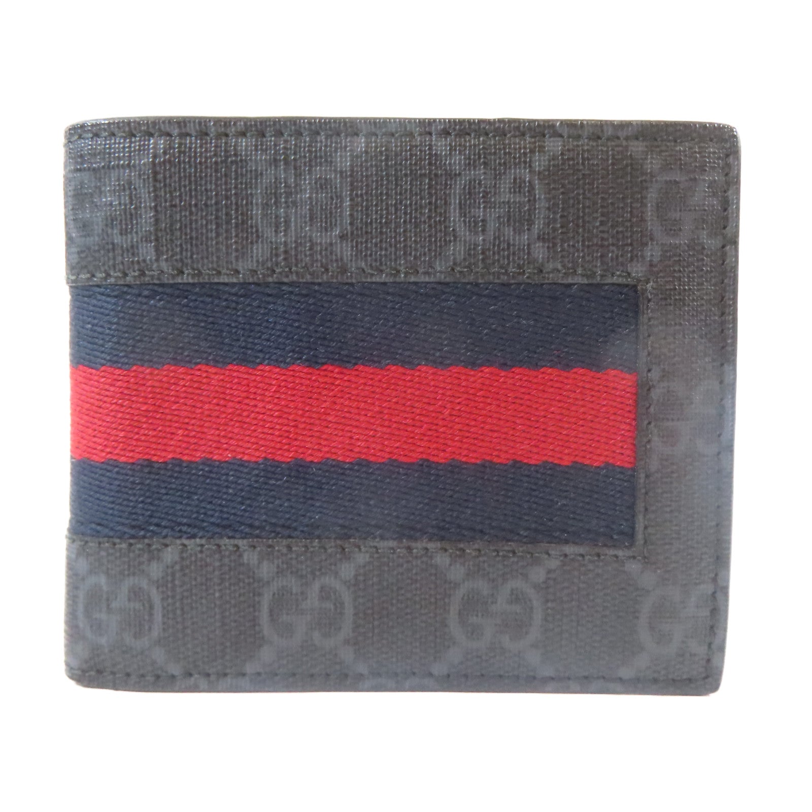 GUCCI 塗層帆布Wallet錢包灰色